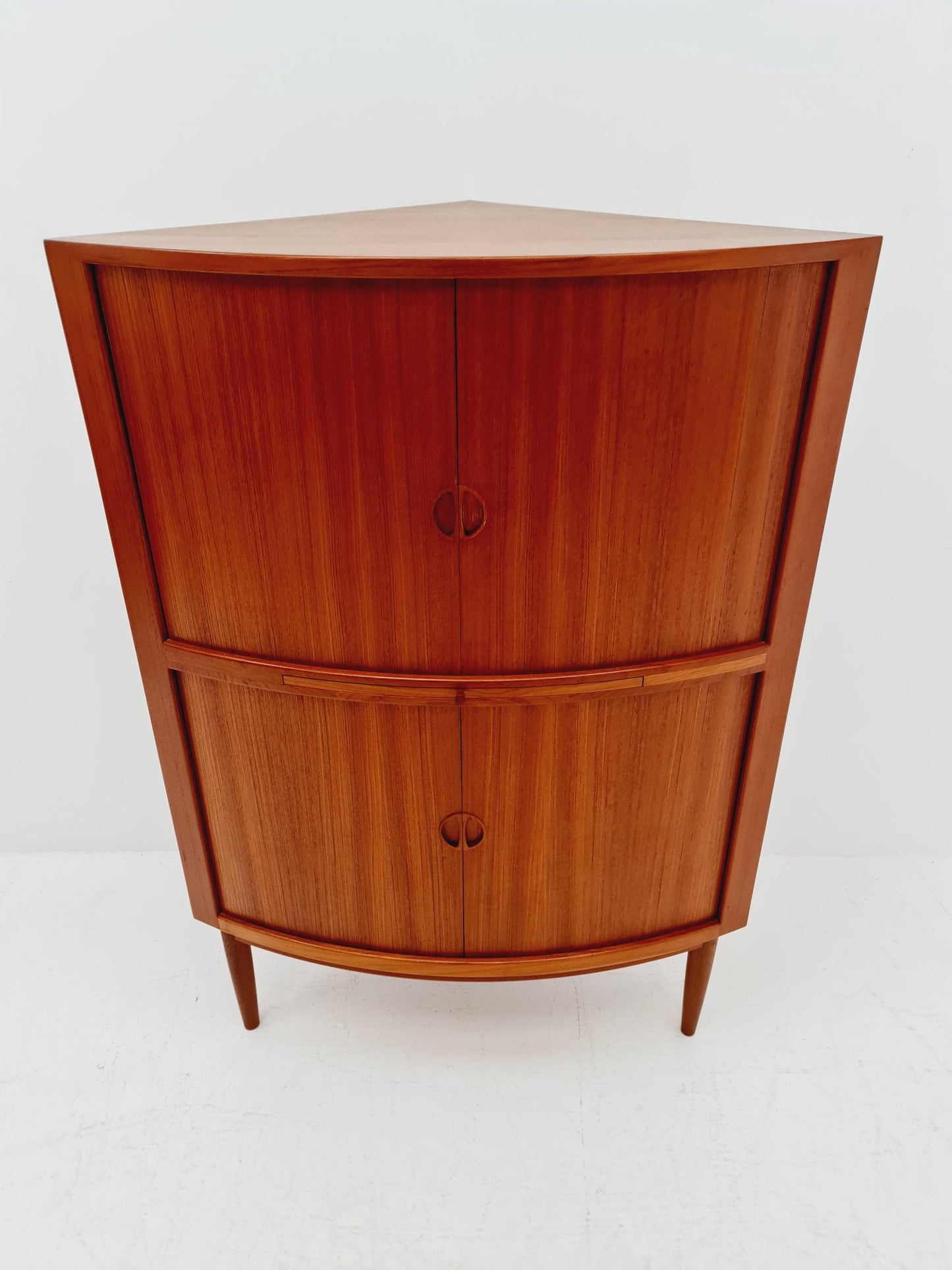 Mid Century Modern danish Drniks corner cabinet teak By johannes Anderson , 1960s