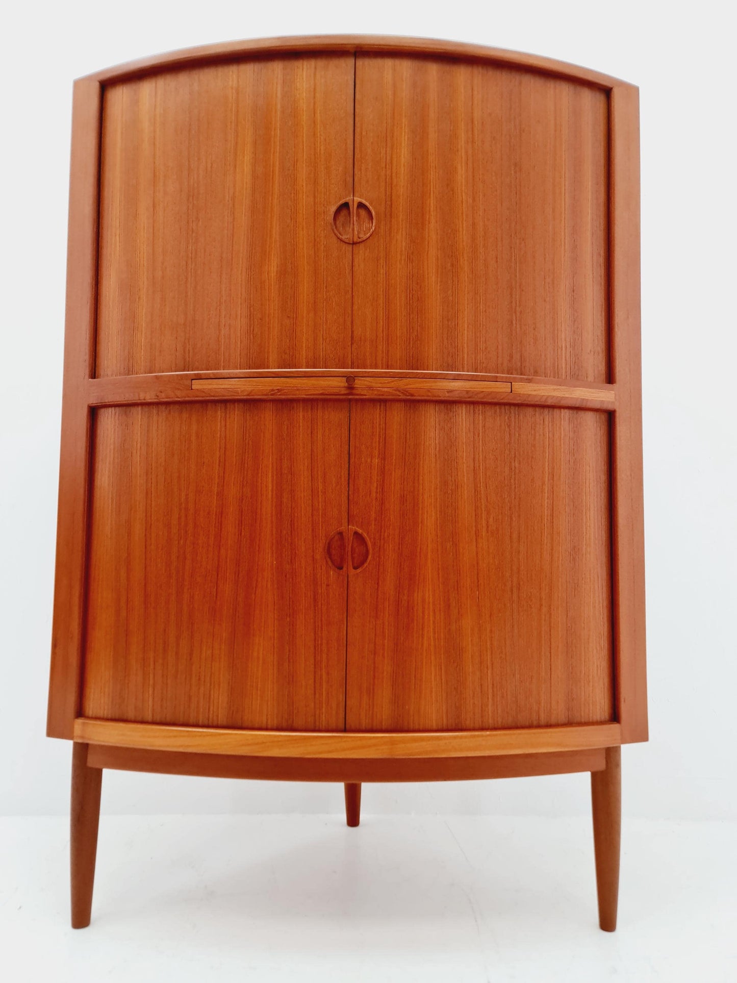 Mid Century Modern danish Drniks corner cabinet teak By johannes Anderson , 1960s