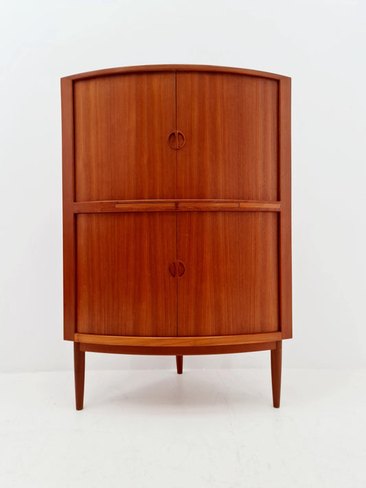 Mid Century Modern danish Drniks corner cabinet teak By johannes Anderson , 1960s
