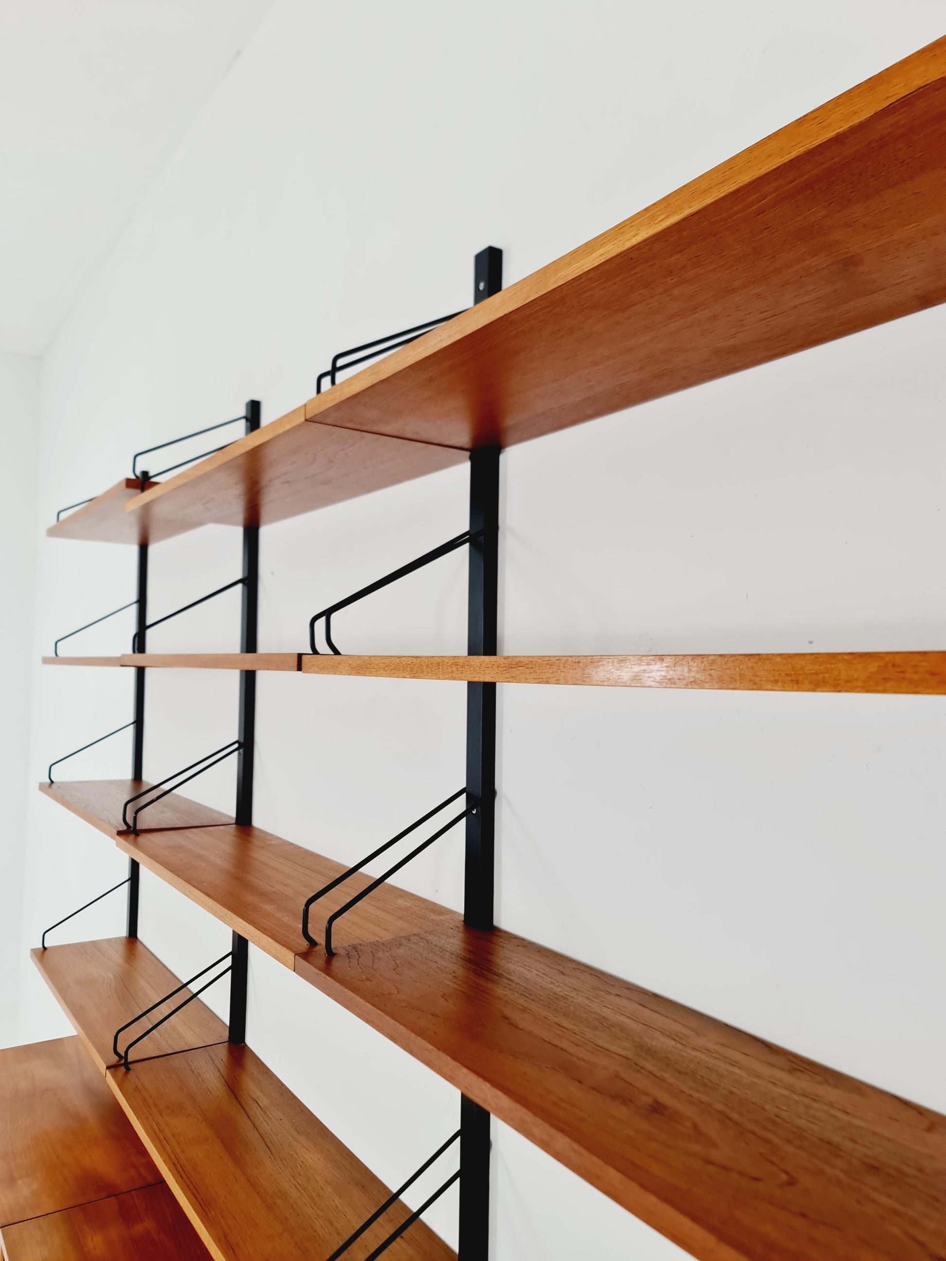 Big Mid century Danish Teak Wall Unit with 3 cabinets by Poul Cadovius for Cado, Denmark, 1960s