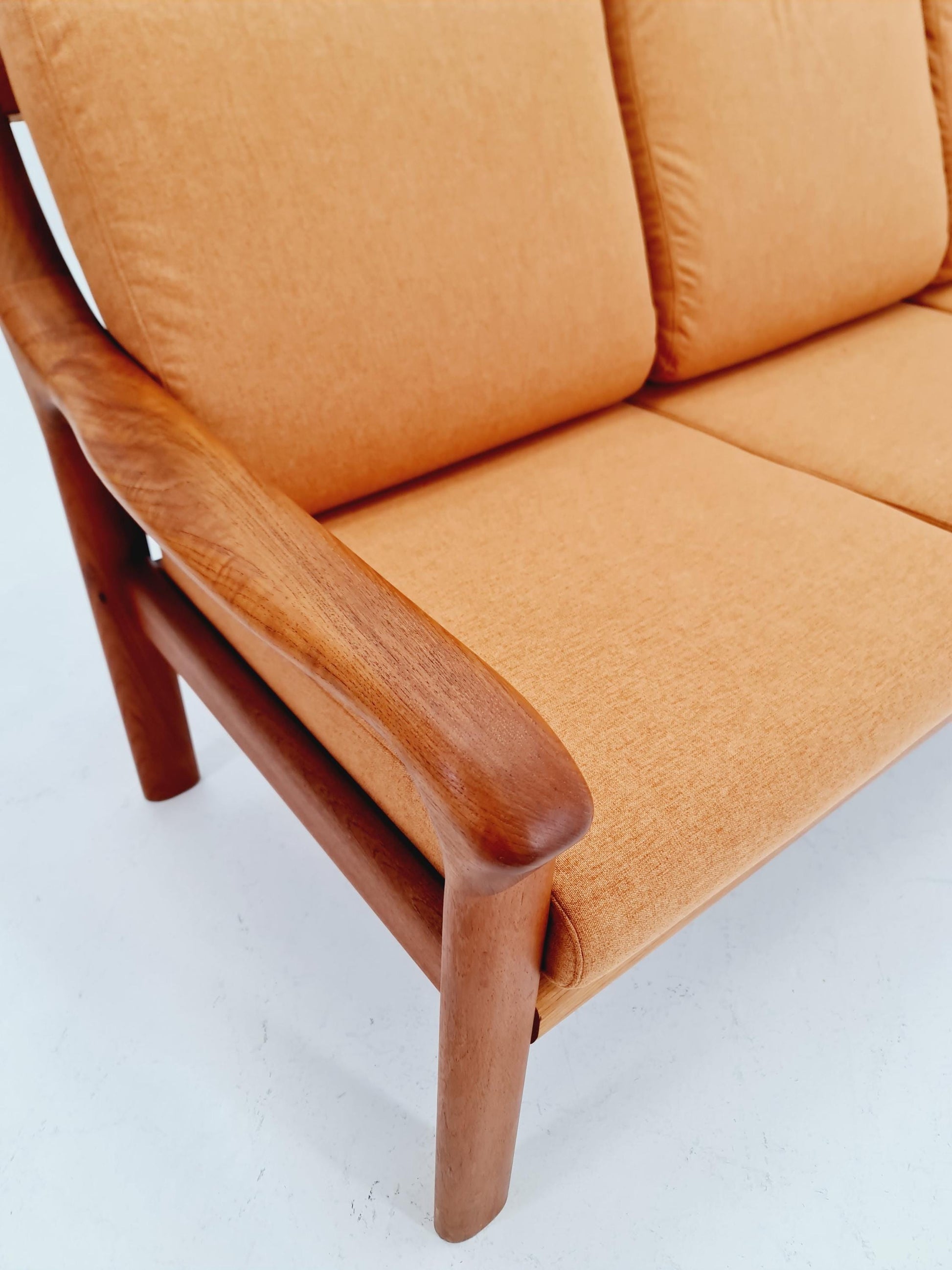 Mid century teak 3 -Seater Sofa by Holstebro möbelfabrik A/S , 1970s