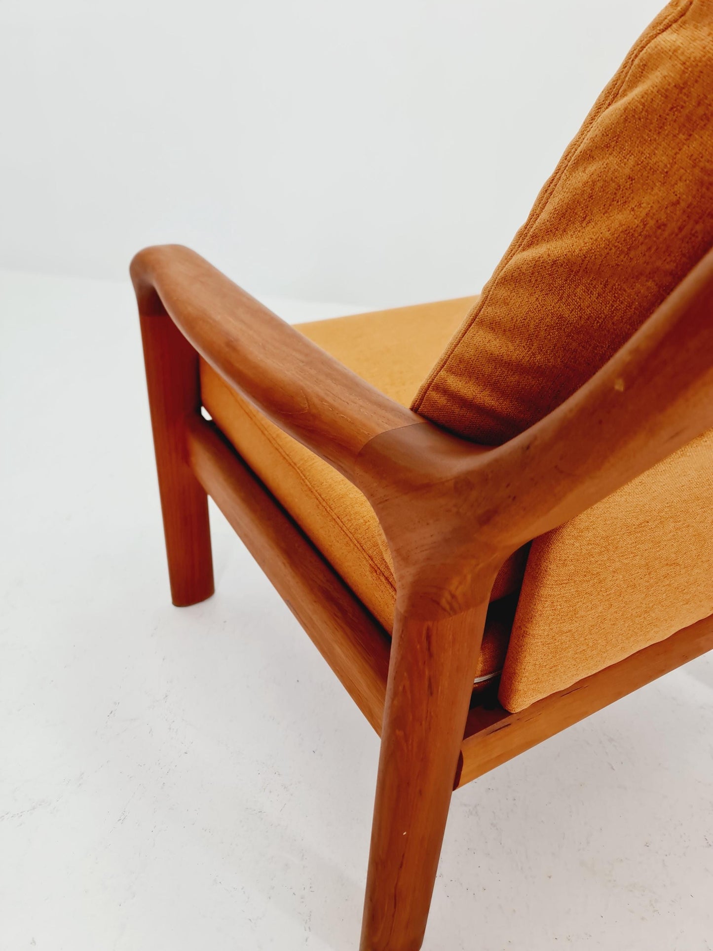 Mid century teak easy lounge chairs by Holstebro Möbelfabrik A/S , 1970s
