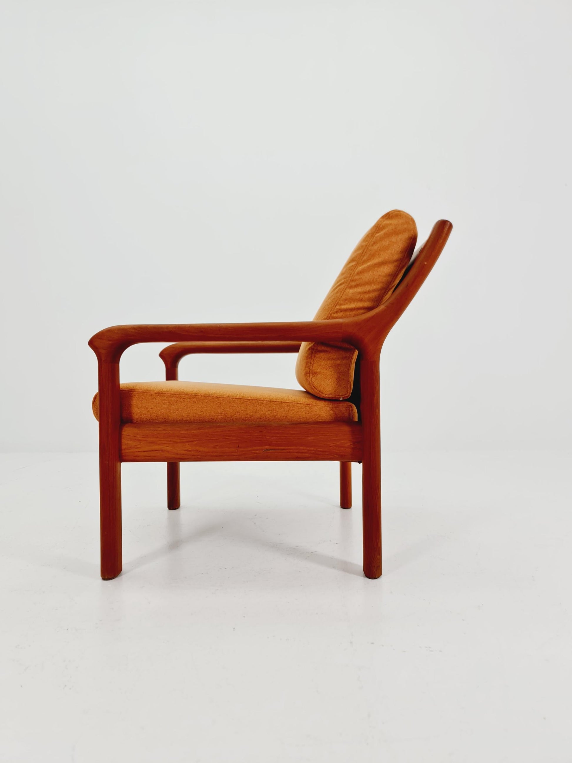 Mid century teak easy lounge chair by Holstebro Möbelfabrik A/S , 1970s