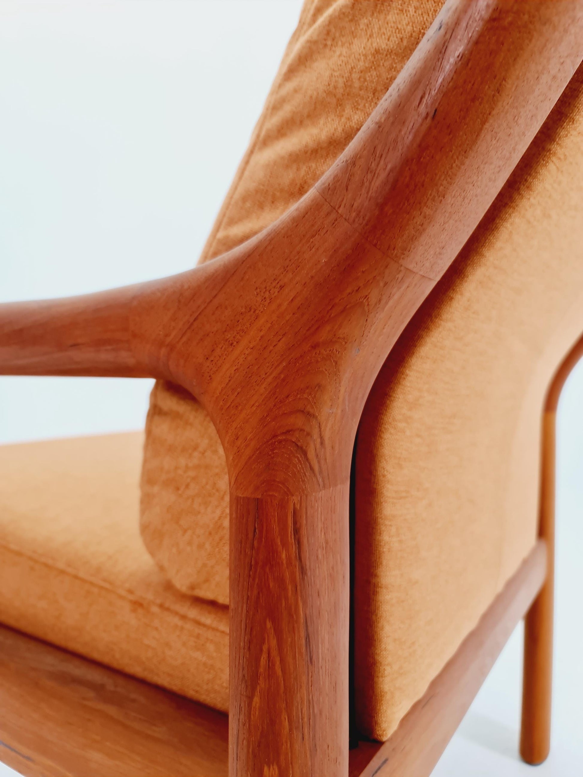 Mid century teak easy lounge chair by Holstebro Möbelfabrik A/S , 1970s