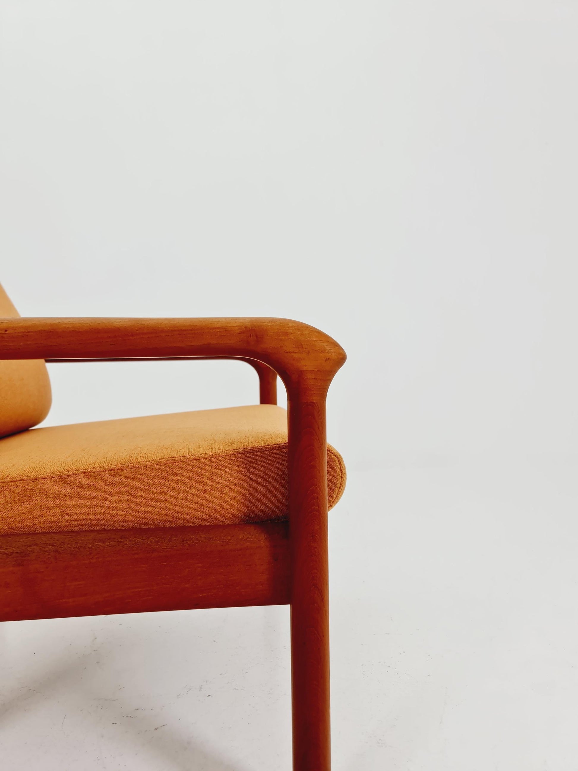 Mid century teak easy lounge chair by Holstebro Möbelfabrik A/S , 1970s