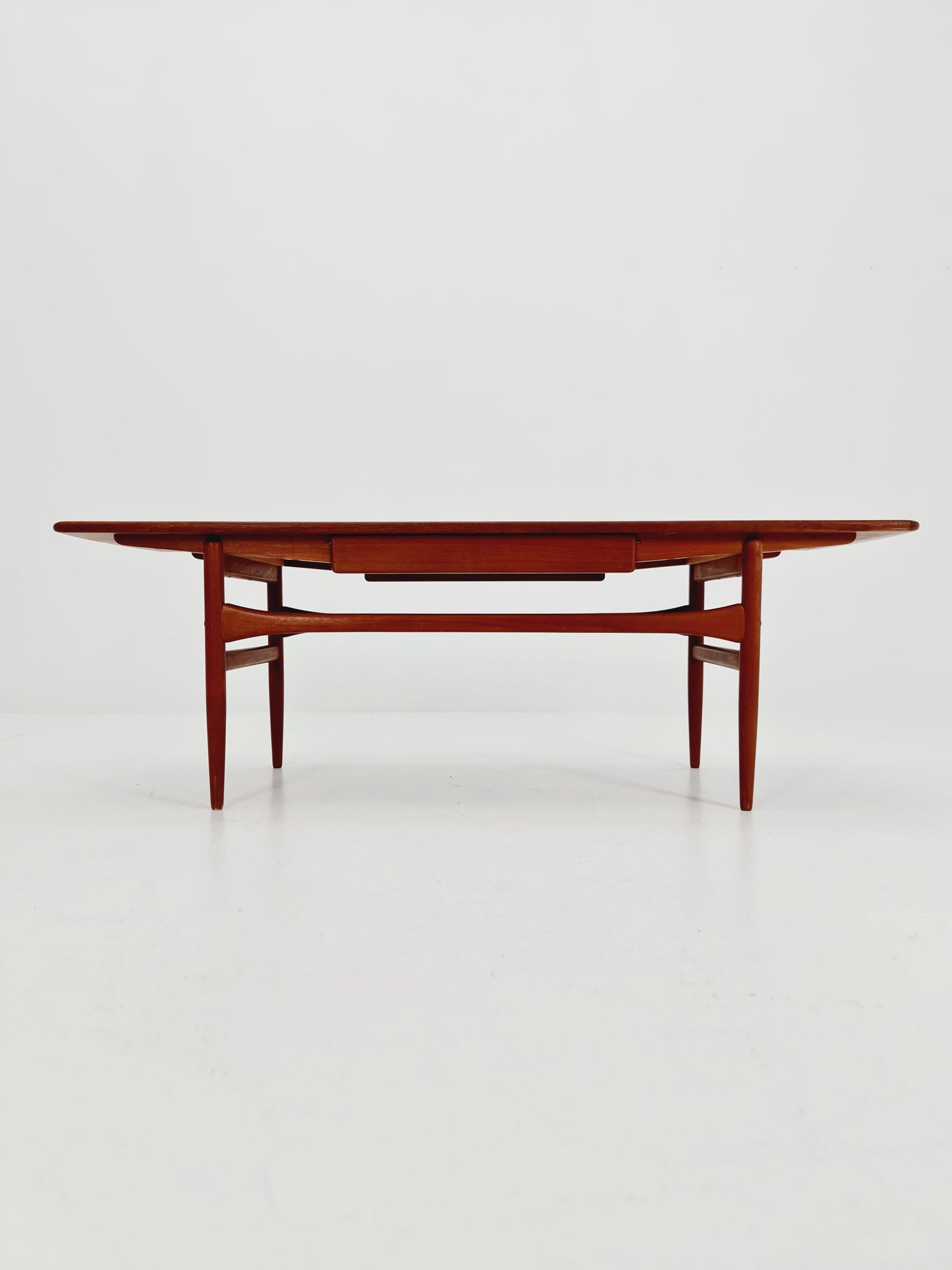 Danish Teak Coffee Table with Drawer by Arrebo Møbelfabrik, 1960s
