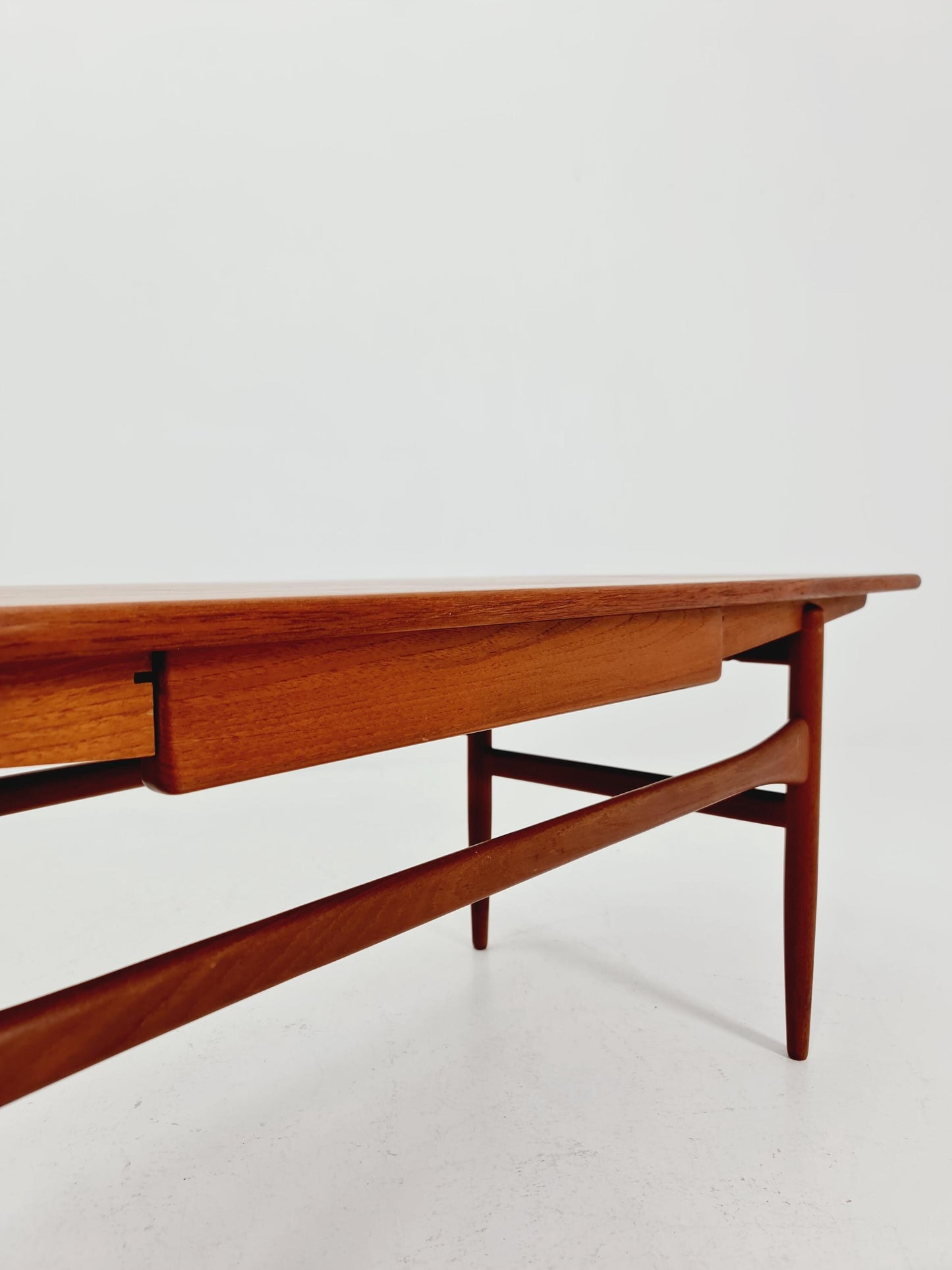 Danish Teak Coffee Table with Drawer by Arrebo Møbelfabrik, 1960s
