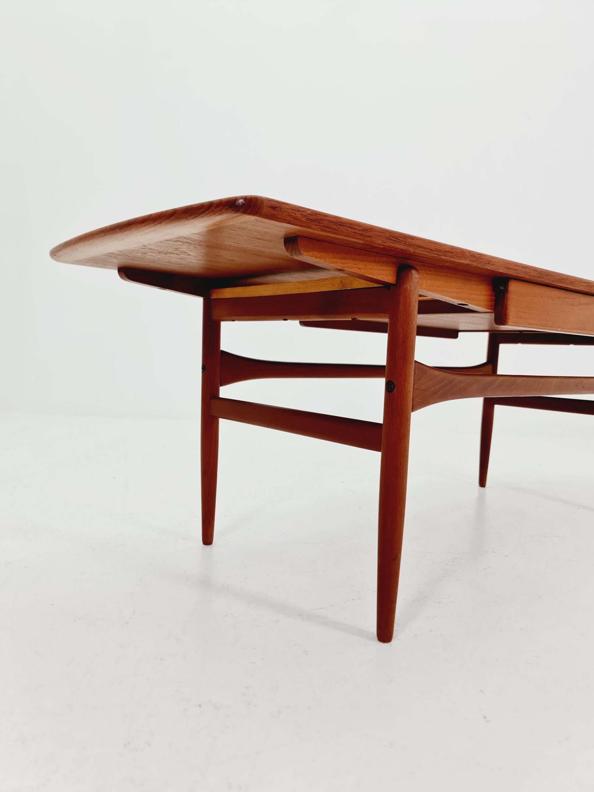 Danish Teak Coffee Table with Drawer by Arrebo Møbelfabrik, 1960s