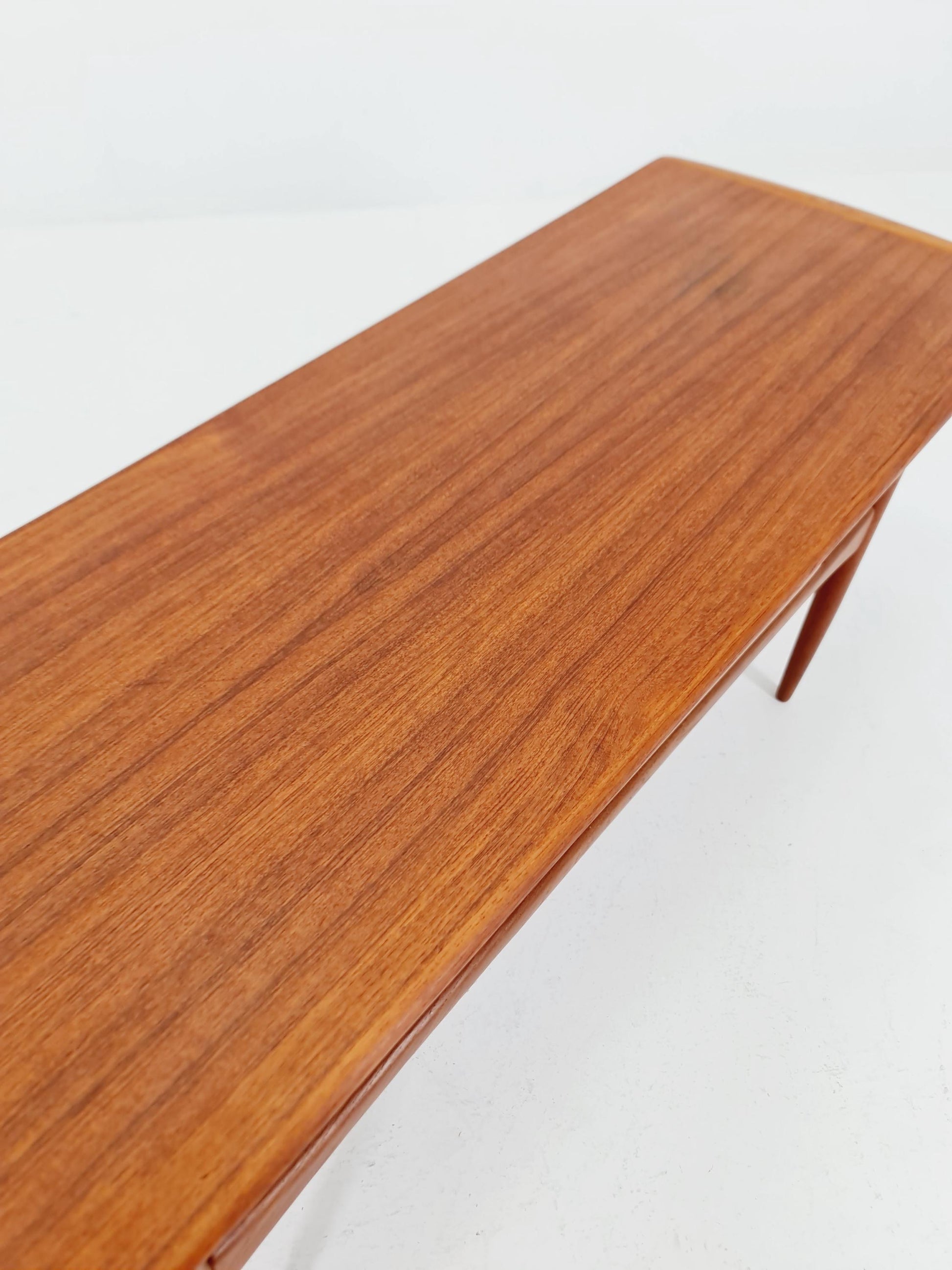 Danish Teak Coffee Table with Drawer by Arrebo Møbelfabrik, 1960s