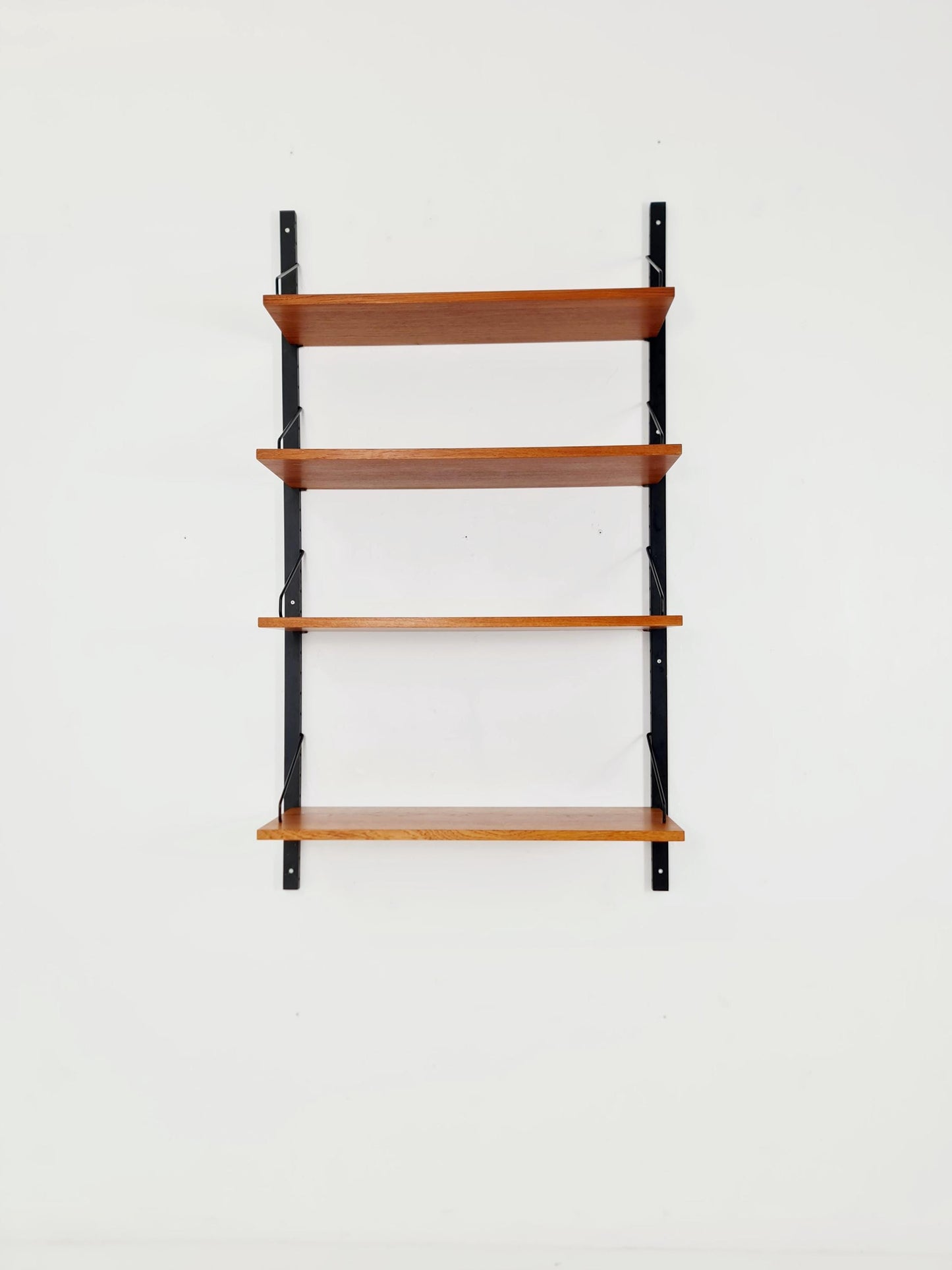 Midcentury Danish Teak Wall-Mounted Shelving Unit, by Poul Cadovius for Cado , 1960s