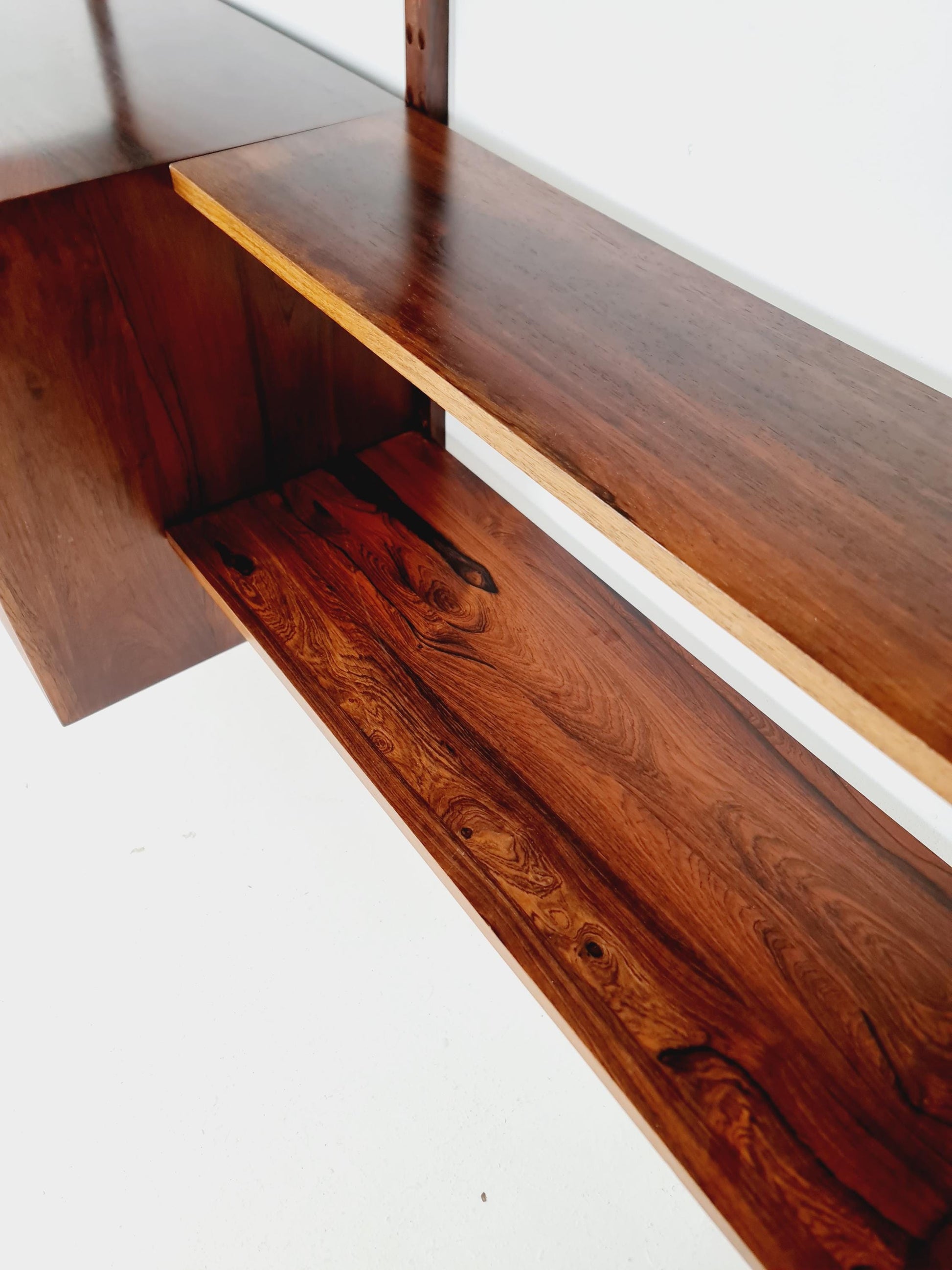 Big Mid century Danish Rosewood Wall Unit with 3 cabinets by Poul Cadovius for Cado, Denmark, 1960s