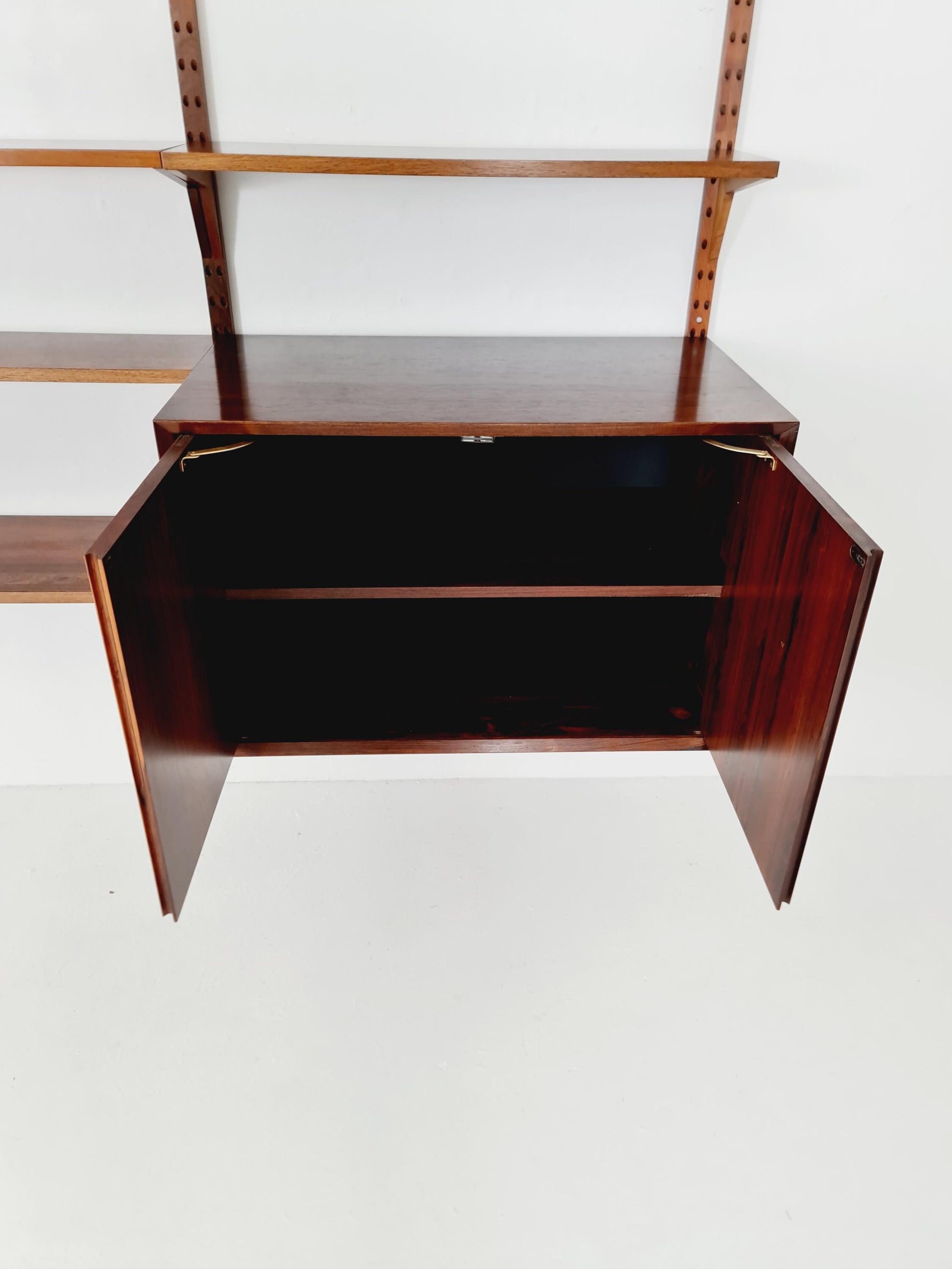 Big Mid century Danish Rosewood Wall Unit with 3 cabinets by Poul Cadovius for Cado, Denmark, 1960s