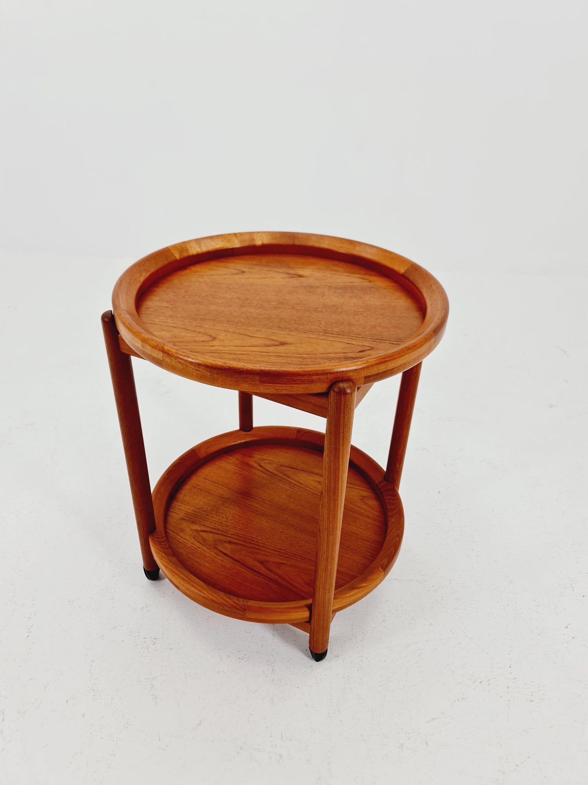 Vintage Danish mid century trolley bar cart in solid teak By Salin Möbler, 1960s