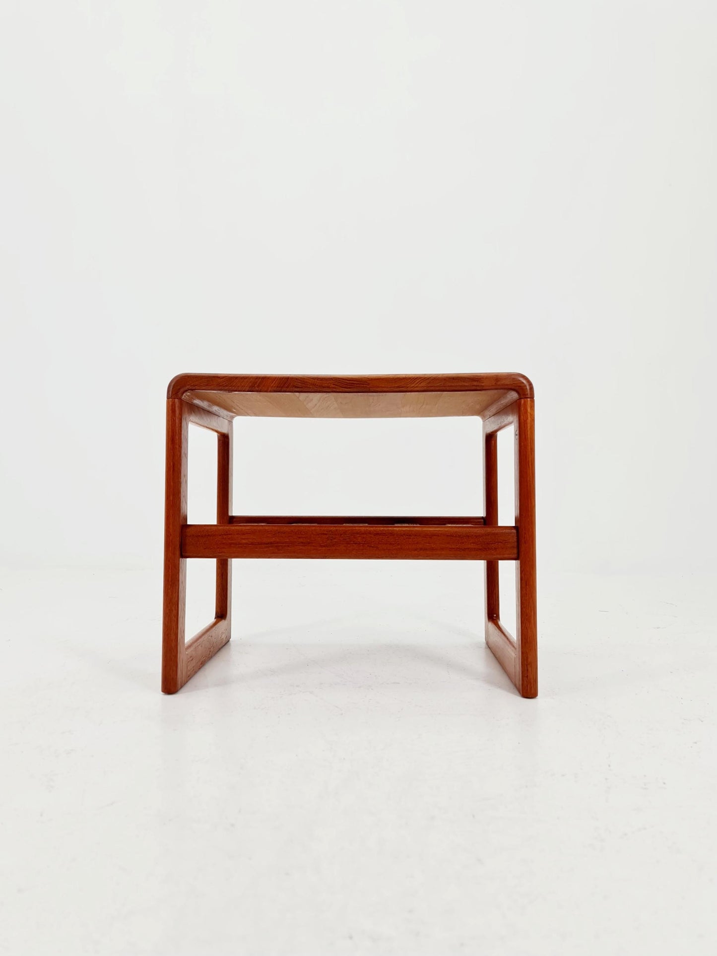 Mid century Danish Solid teak magazine rack - side table by Dyrlund, 1960s