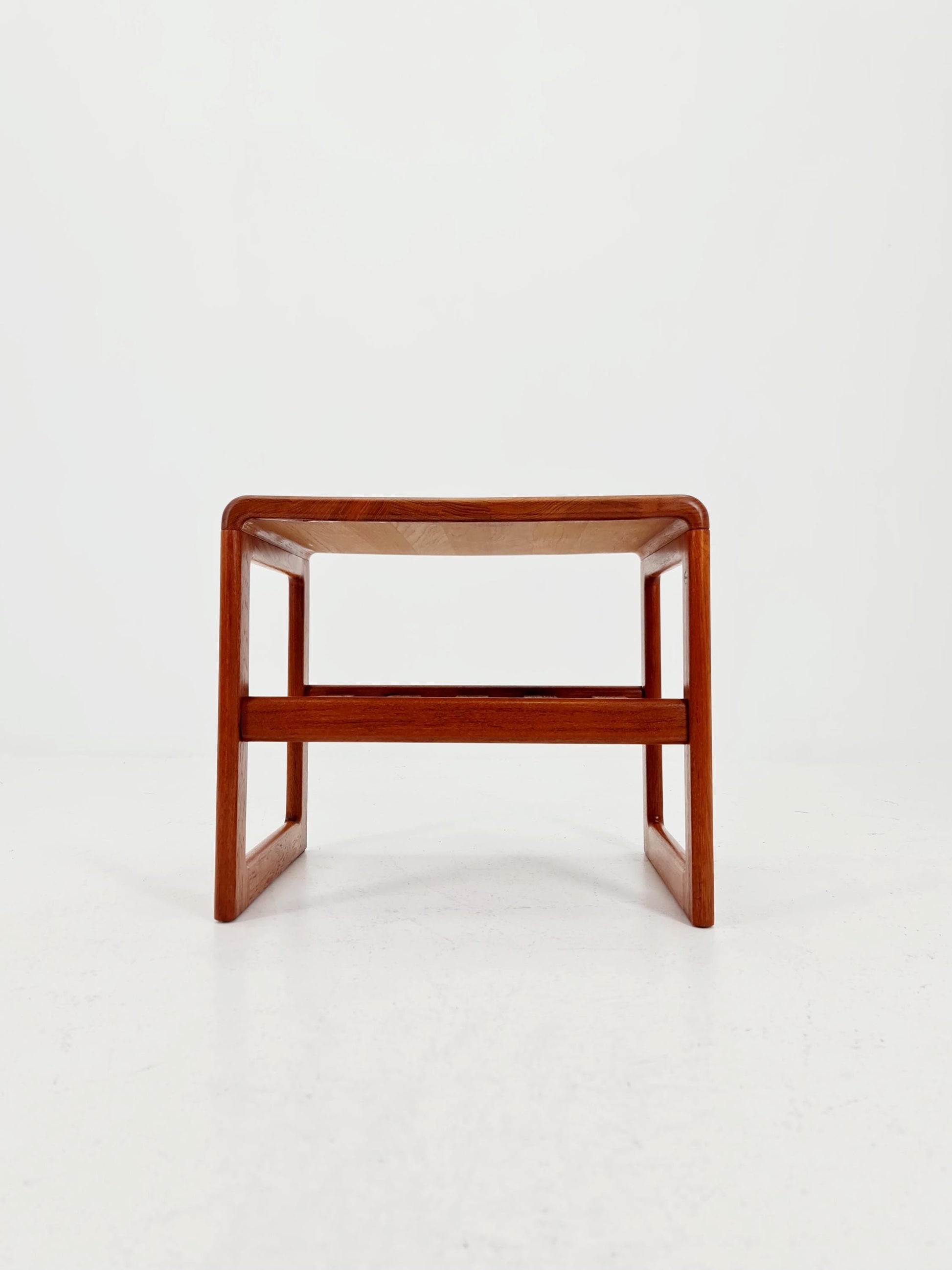 Mid century Danish Solid teak magazine rack - side table by Dyrlund, 1960s