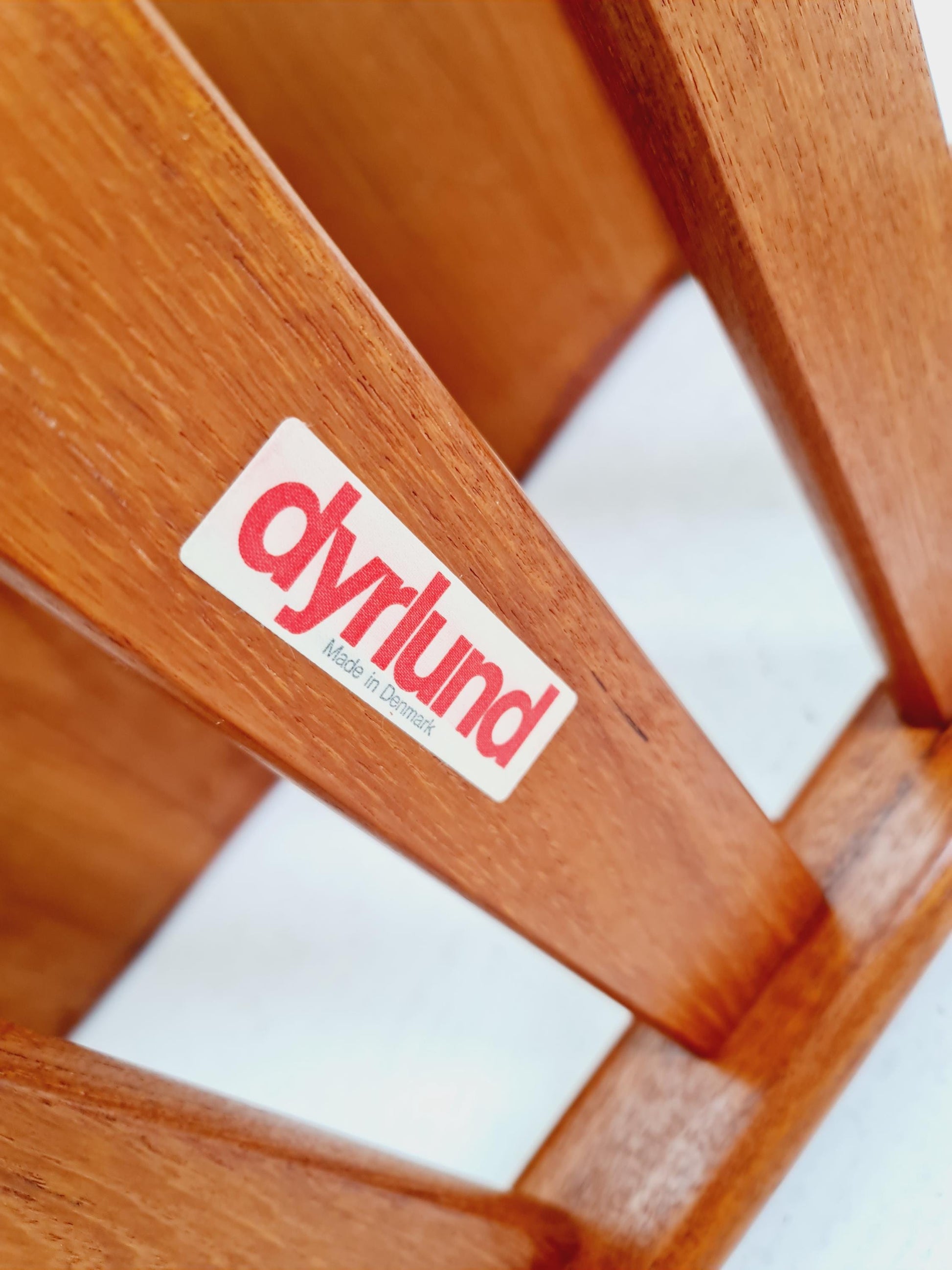 Mid century Danish Solid teak magazine rack - side table by Dyrlund, 1960s