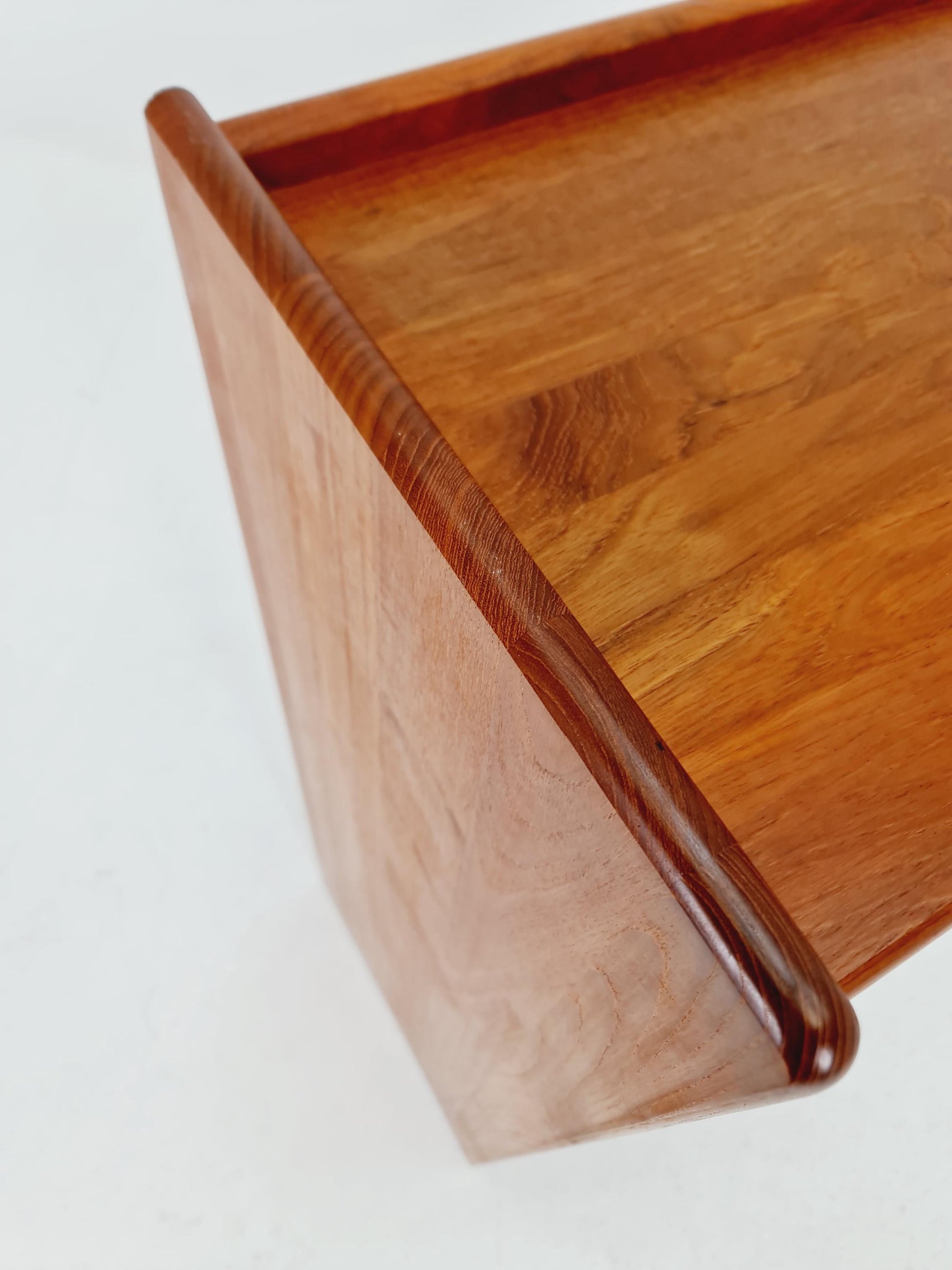 Danish freestanding solid teak vintage bookshelf / book case teak , 1970s