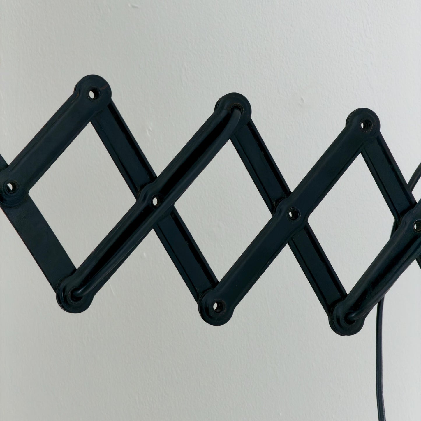 Original Kaiser Idell 6718 Scissor Wall Lamp by Christian Dell, 1930s Bauhaus Industrial Black Wall Light, Germany