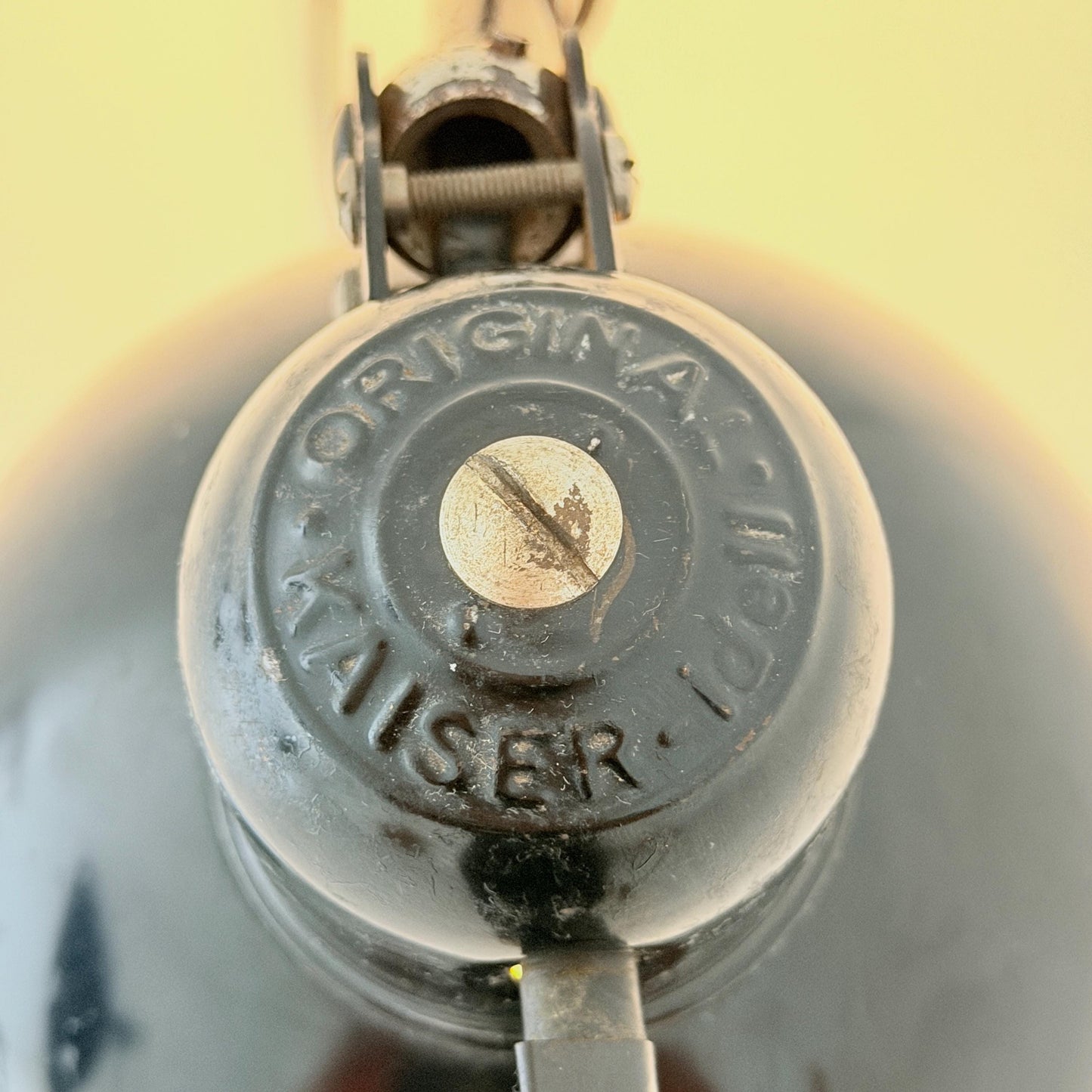 Original Kaiser Idell 6718 Scissor Wall Lamp by Christian Dell, 1930s Bauhaus Industrial Black Wall Light, Germany