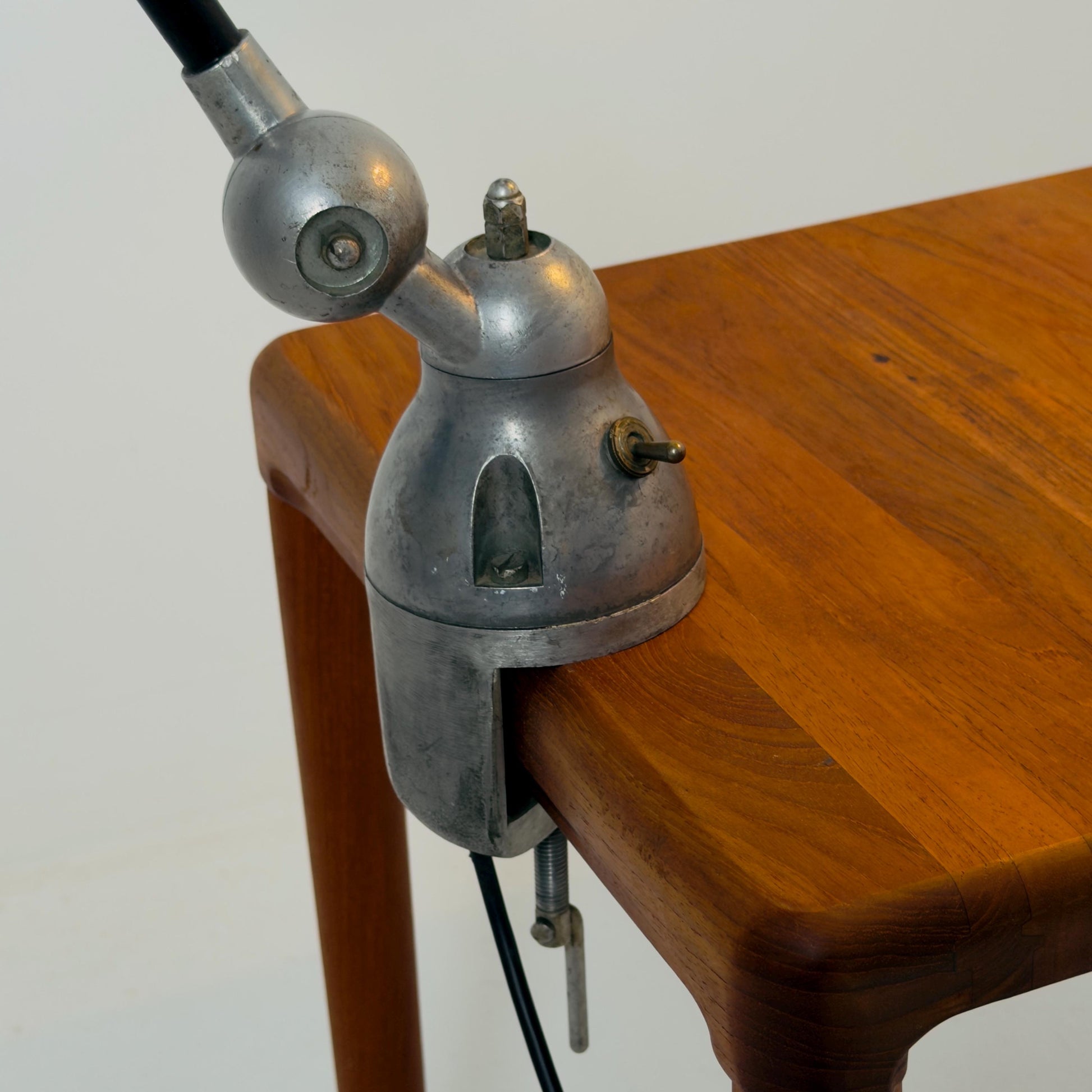 Mid century Vintage Jieldé Clamp Desk Lamp by Jean-Louis Domecq, 1950s France