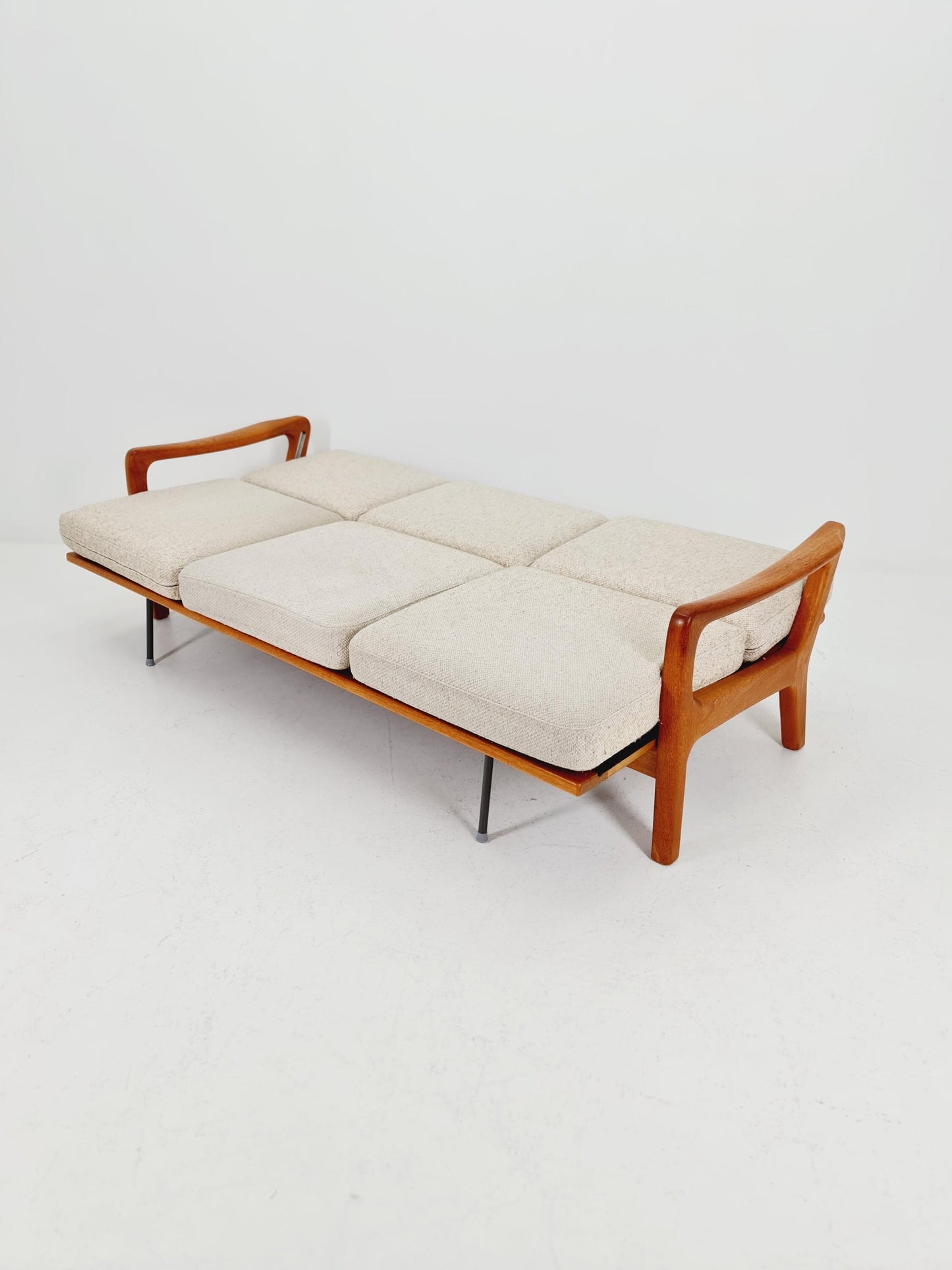 Mid-century Rare Danish teak lounge sofa/ Easy sofa /daybed BY Juul christiansen for JK Denmark , 1960s