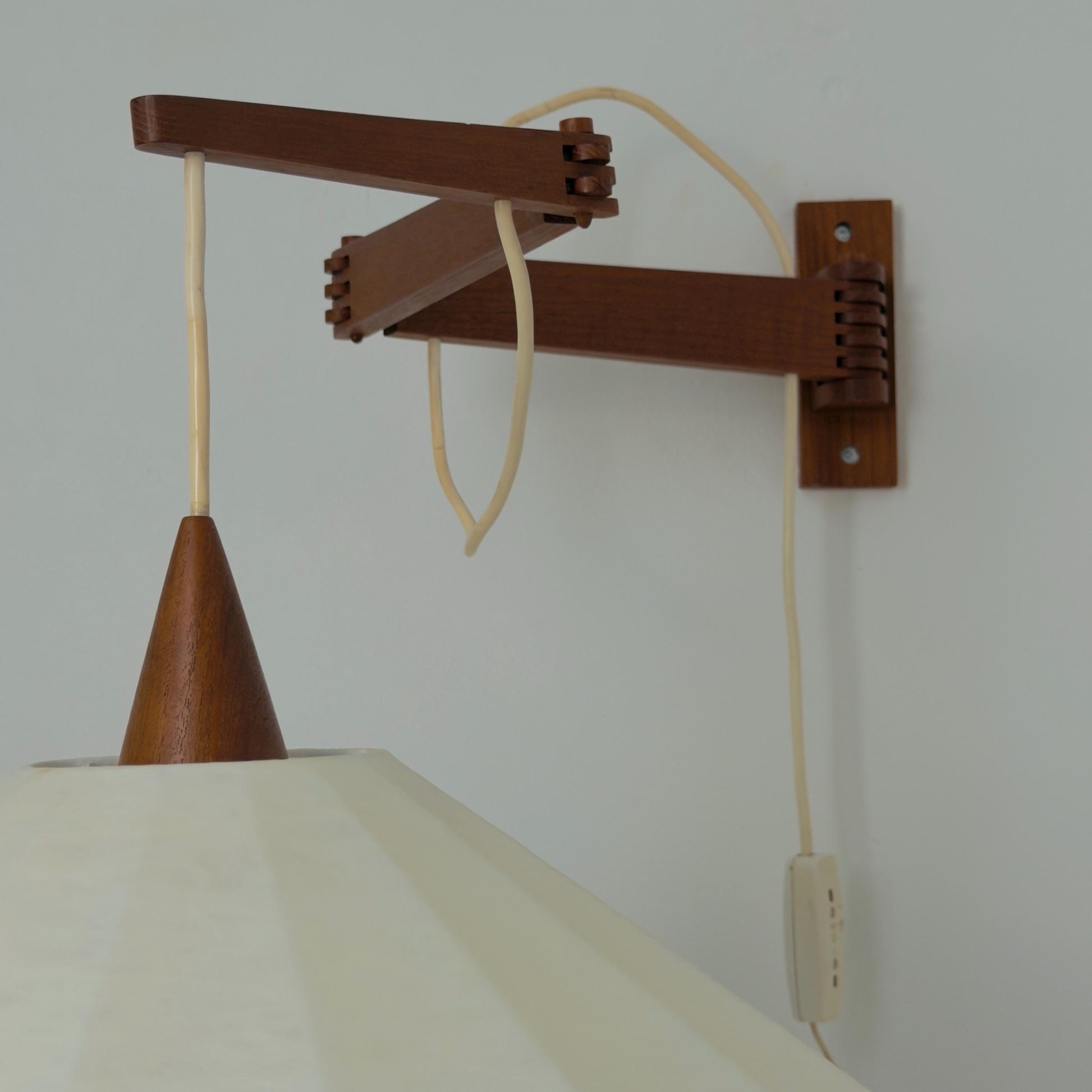 Rare Mid Century Modern Cocoon Wall Lamp Germany 1960s