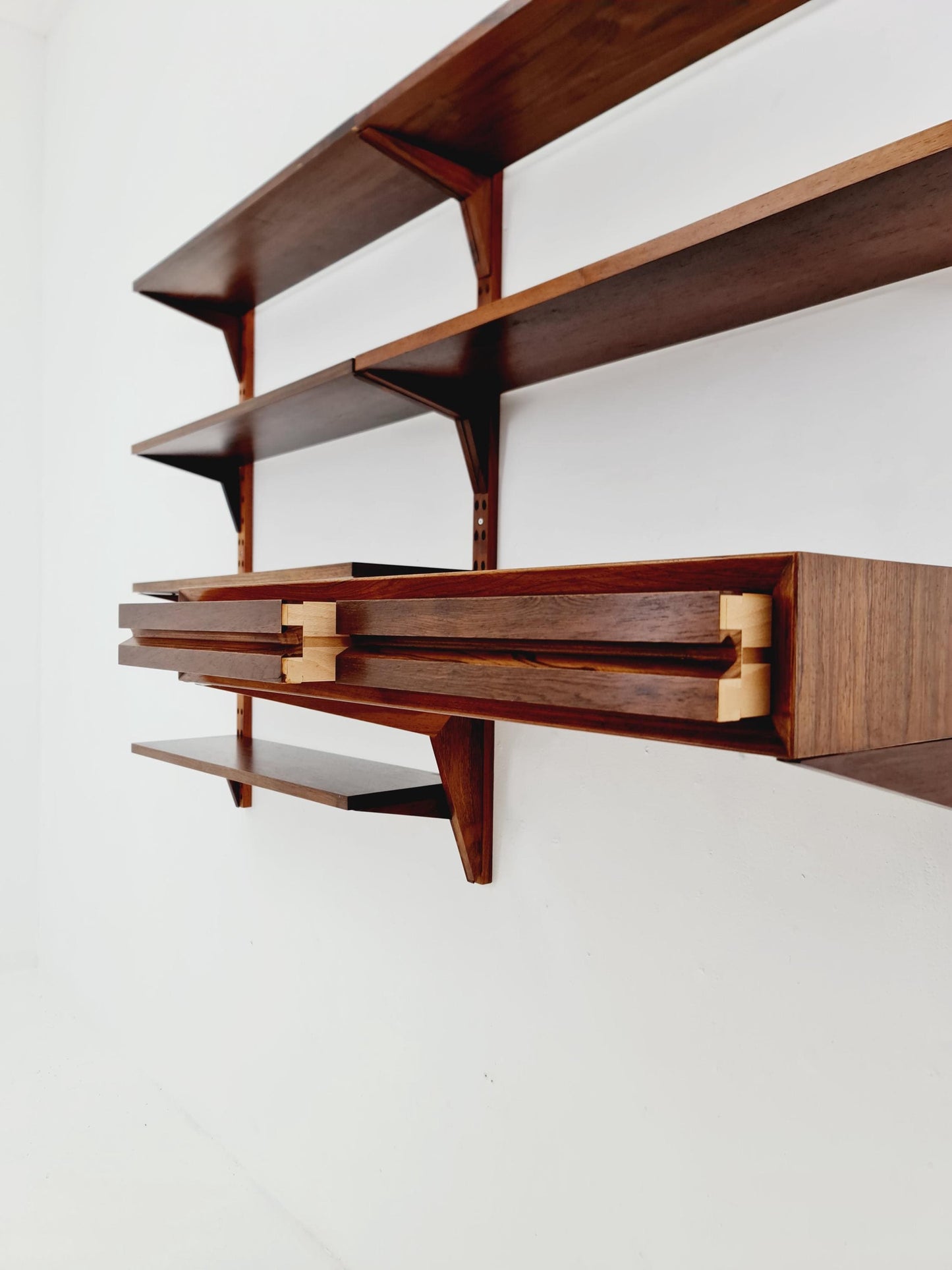 Midcentury Danish Rosewood Shelving Unit With Desk , by Poul Cadovius, 1960s