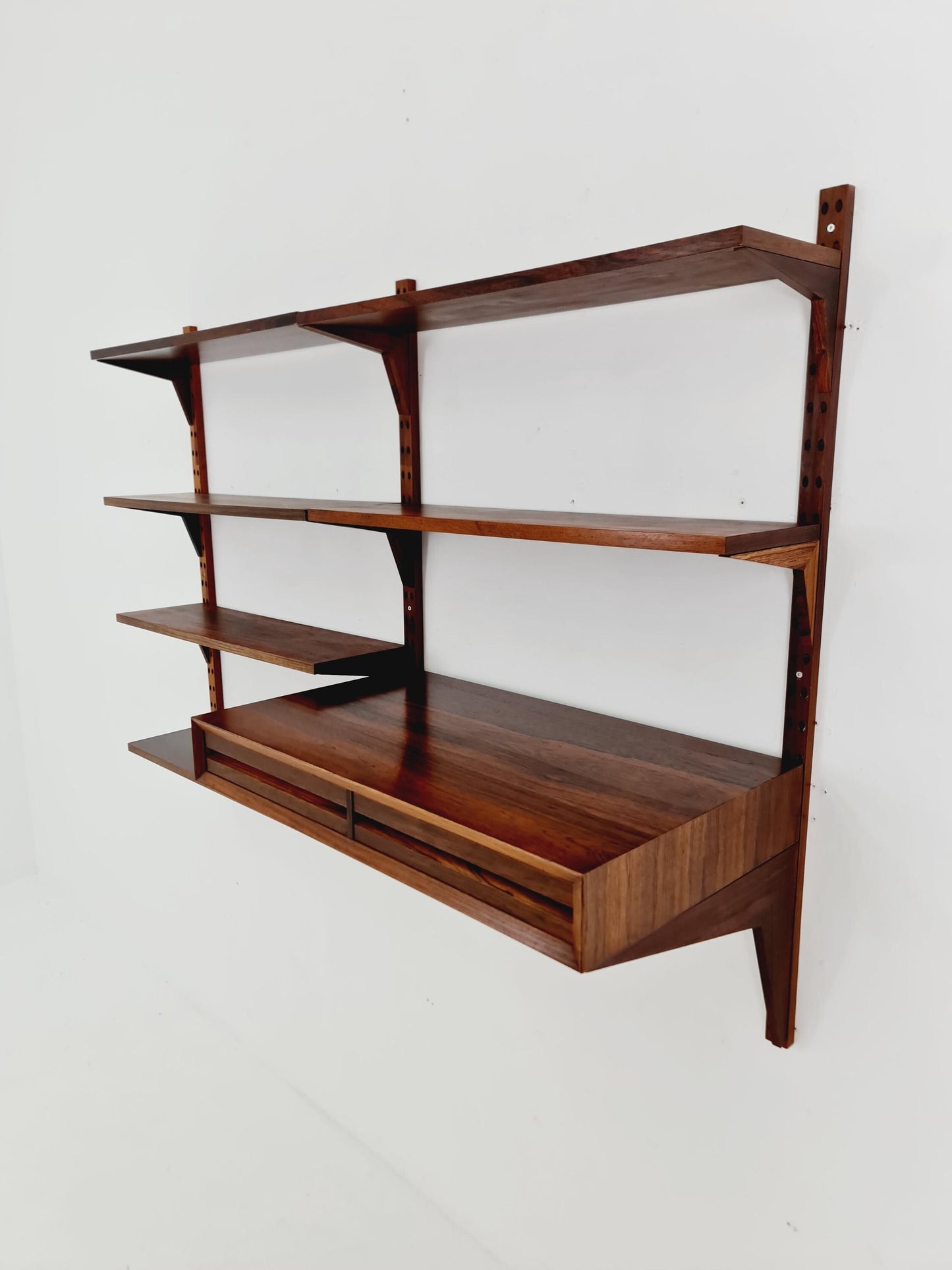 Midcentury Danish Rosewood Shelving Unit With Desk , by Poul Cadovius, 1960s