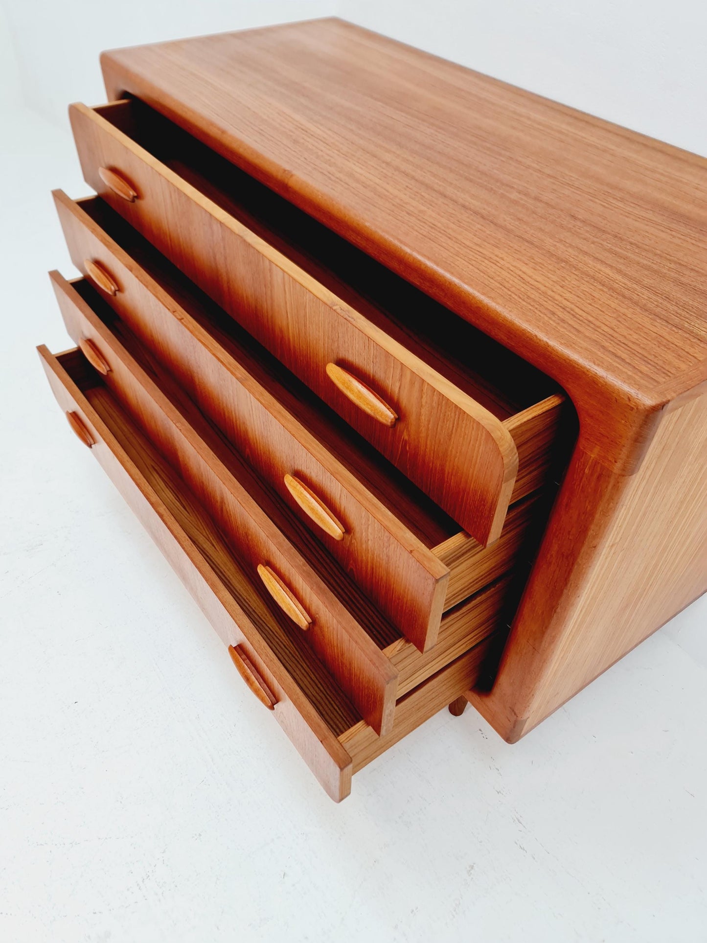 Rare Mid century Modern Danish teak chest of drawers by Dyrlund , 1960s