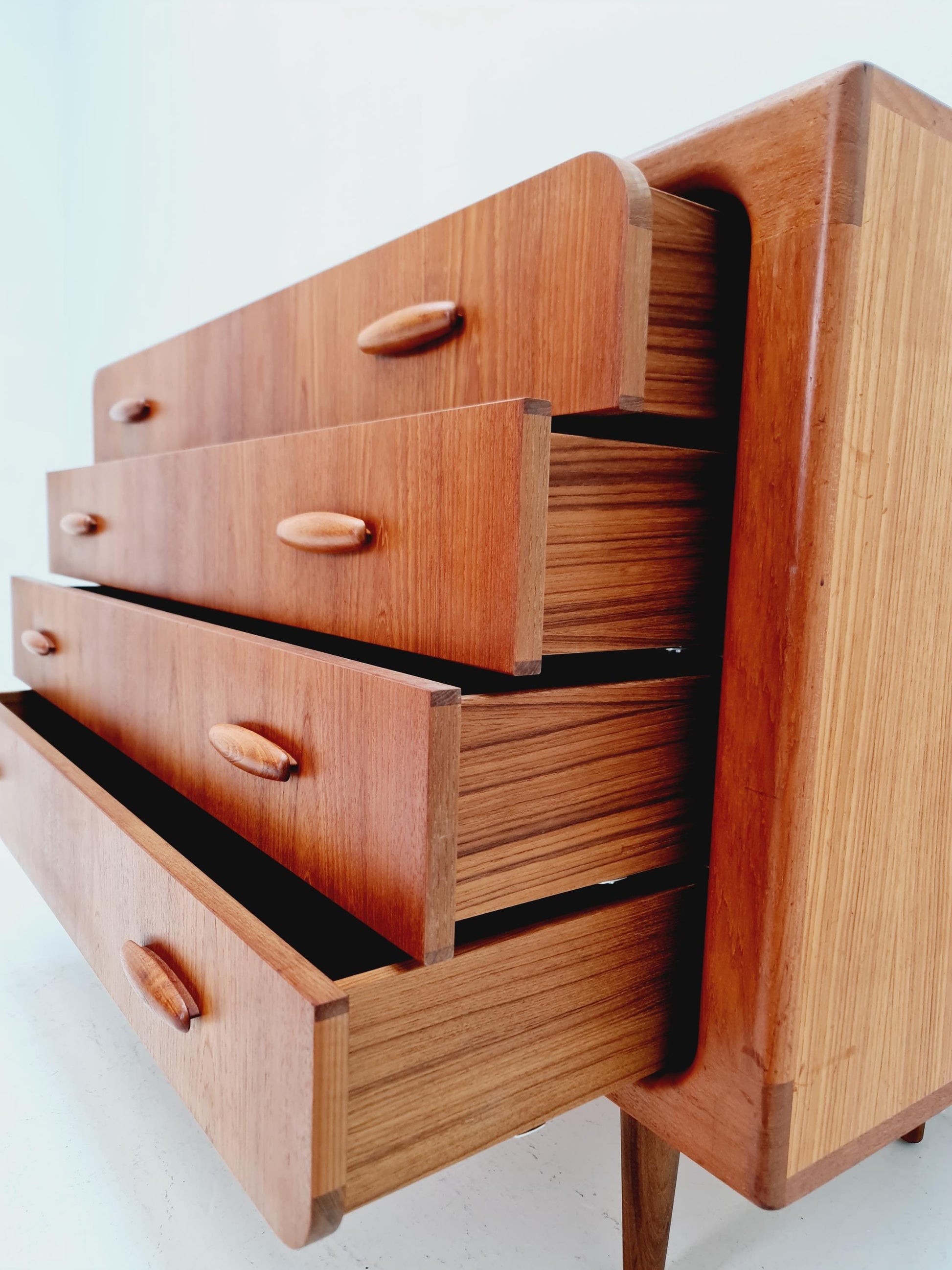 Rare Mid century Modern Danish teak chest of drawers by Dyrlund , 1960s