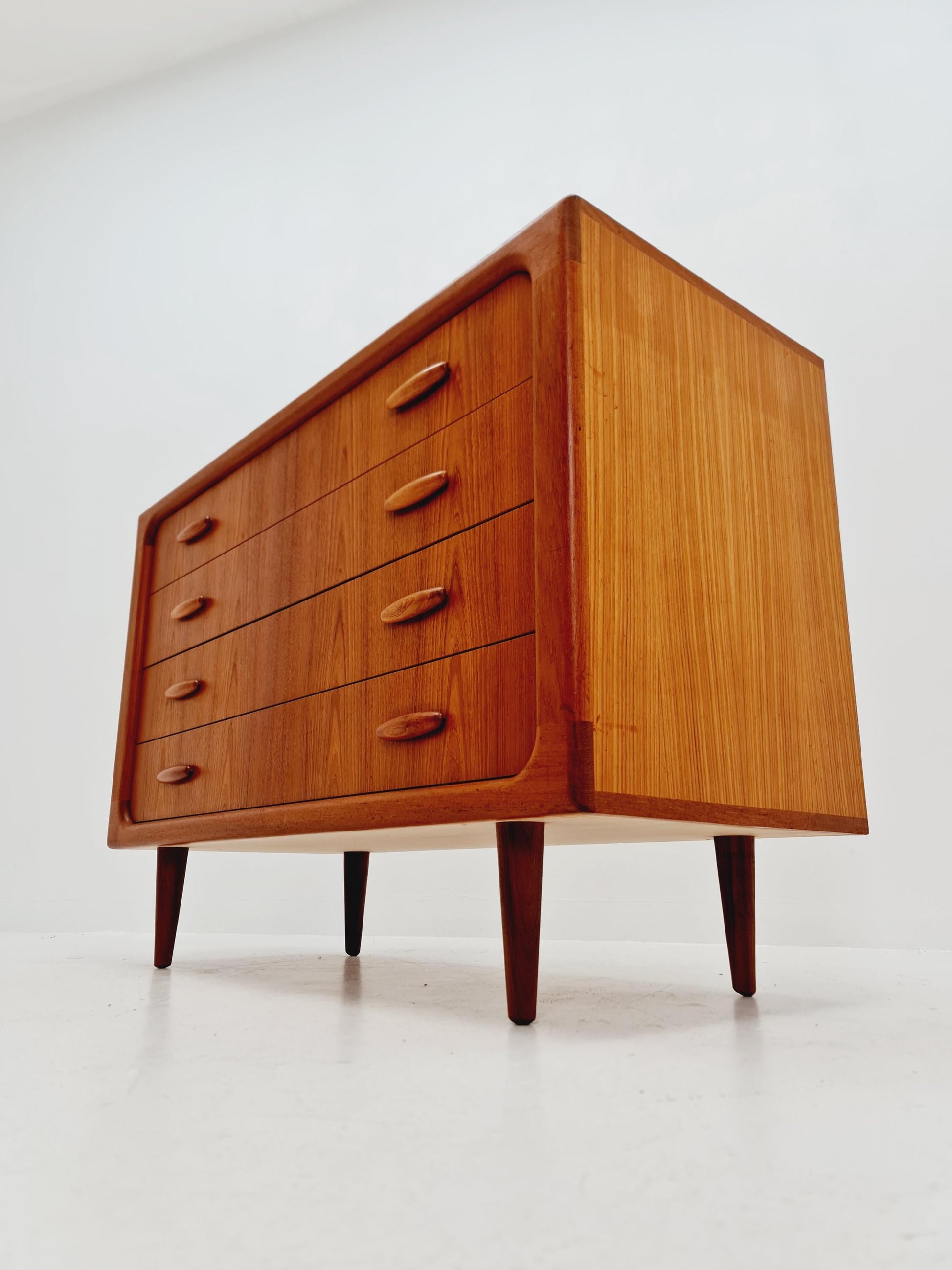 Rare Mid century Modern Danish teak chest of drawers by Dyrlund , 1960s