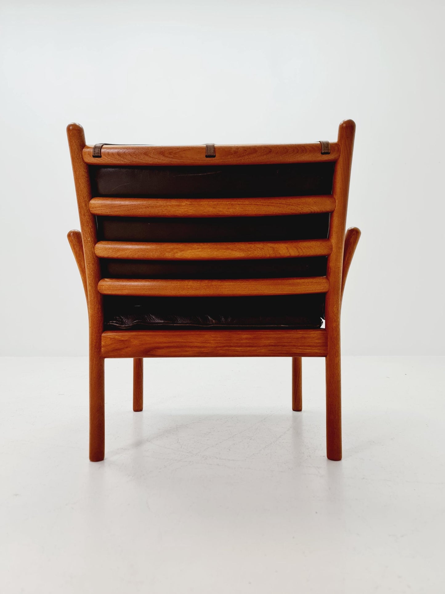 Mid century easy lounge chair by Illum Wikkelso 'Genius' For Silkborg Denamrk 1960s,