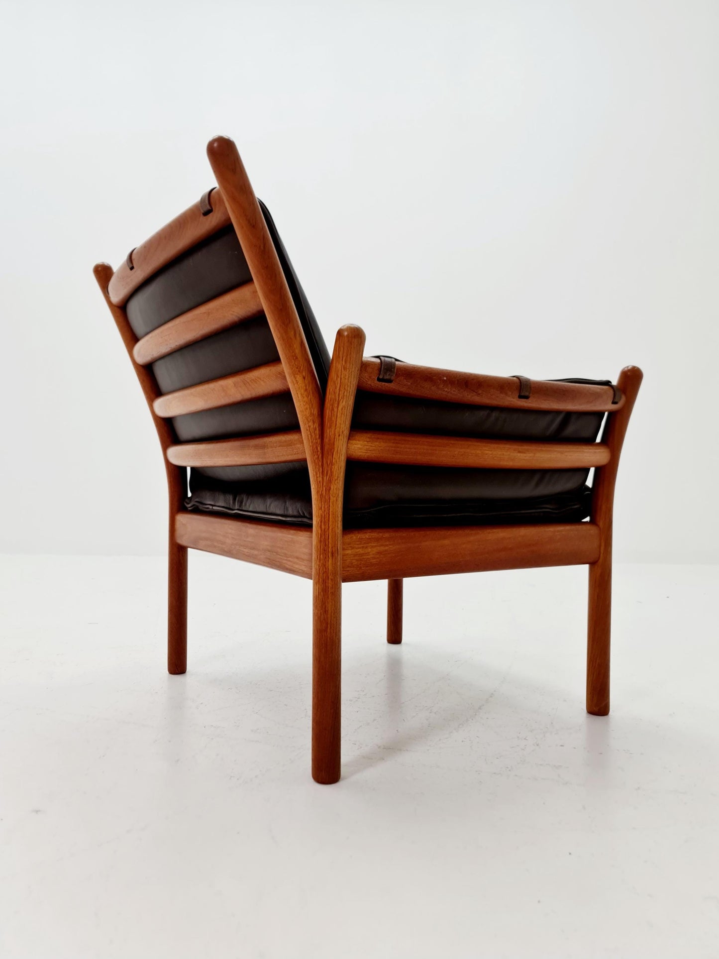 Mid century easy lounge chair by Illum Wikkelso 'Genius' For Silkborg Denamrk 1960s,