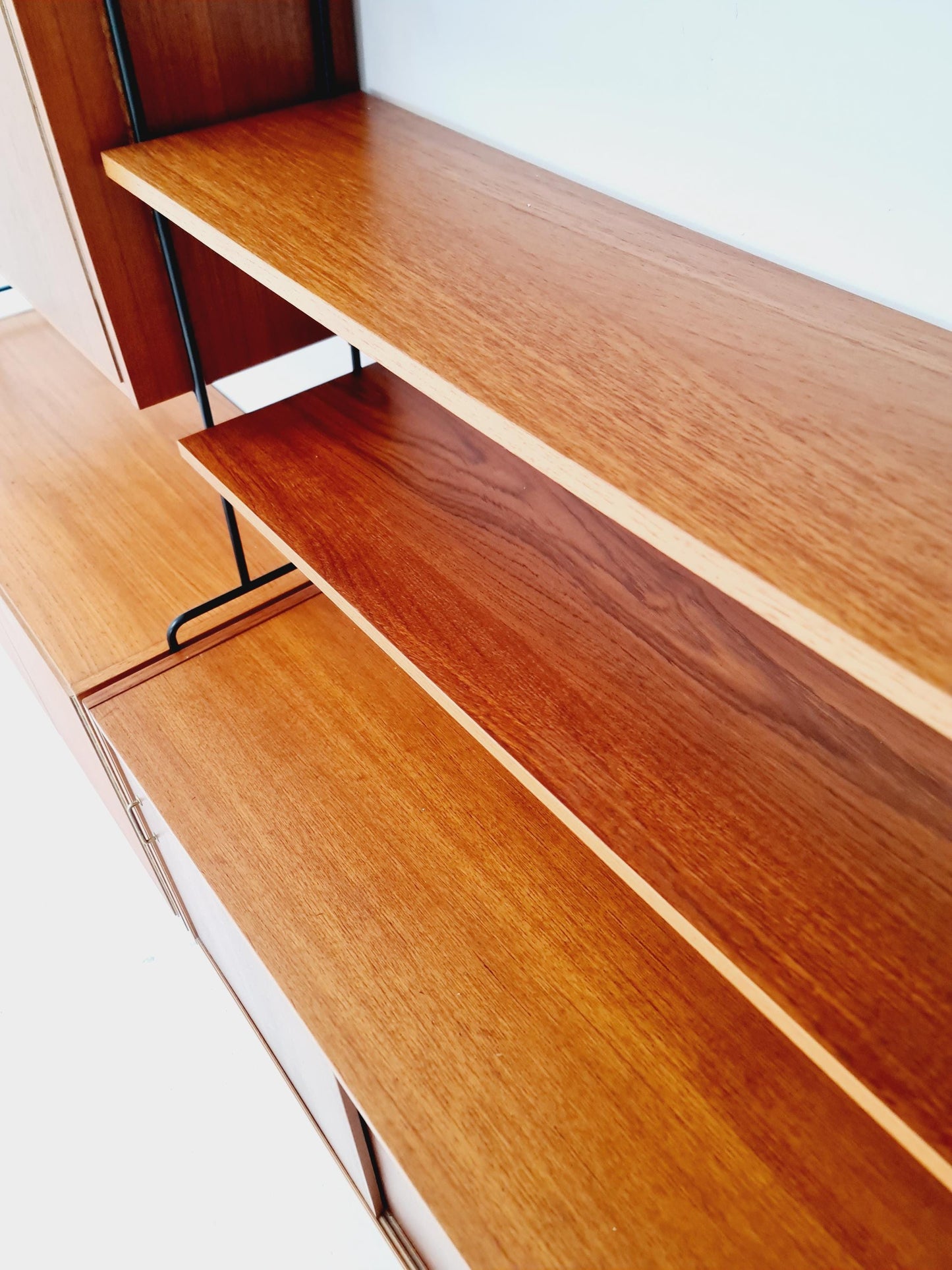 Mid century Teak shelving unit by Hilker for Omnia, Germany 1960s
