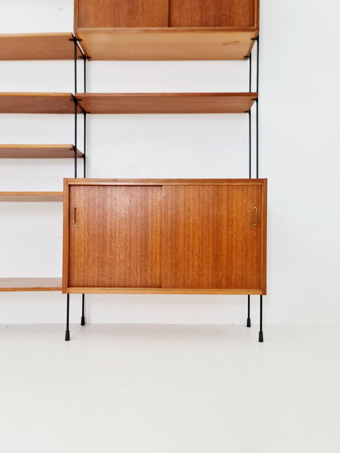 Mid century Teak shelving unit by Hilker for Omnia, Germany 1960s
