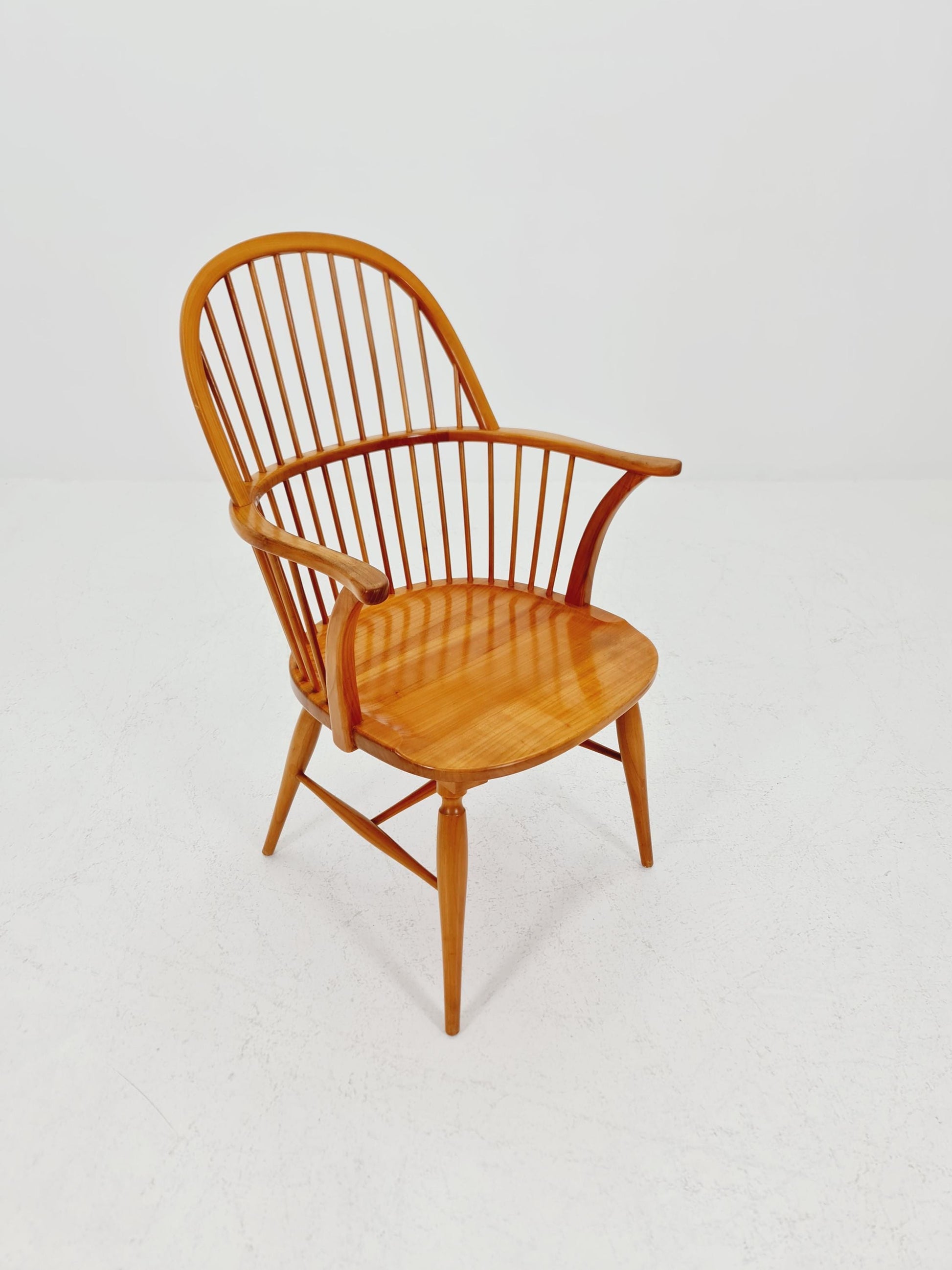 Danish Ash wood Chair by Frits Henningsen Windsor chair model FH 38 , 1960s