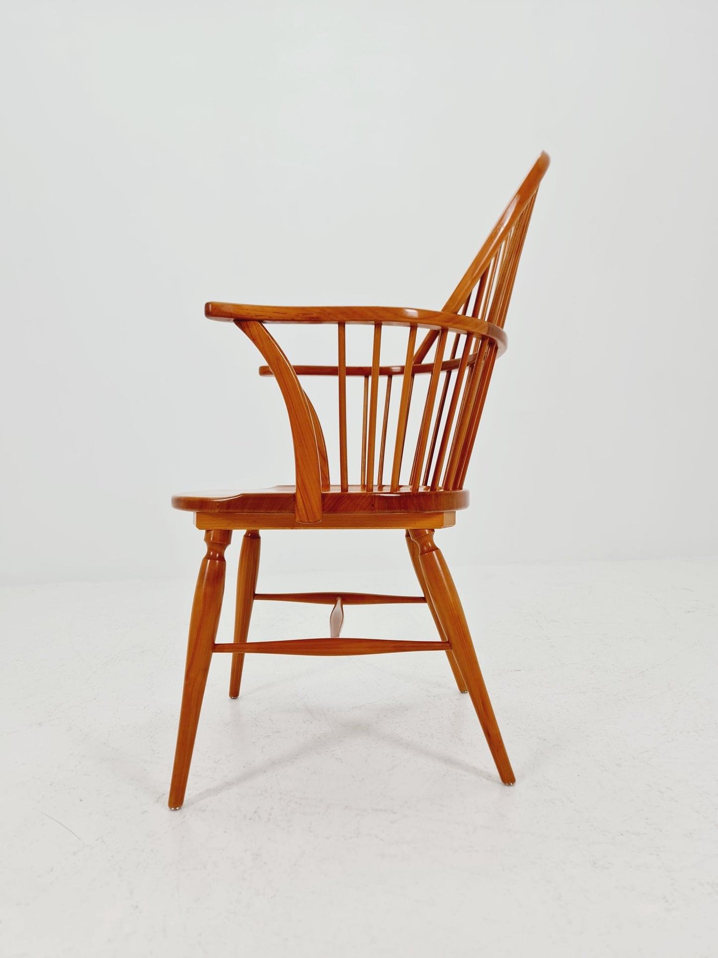 Danish Ash wood Chair by Frits Henningsen Windsor chair model FH 38 , 1960s