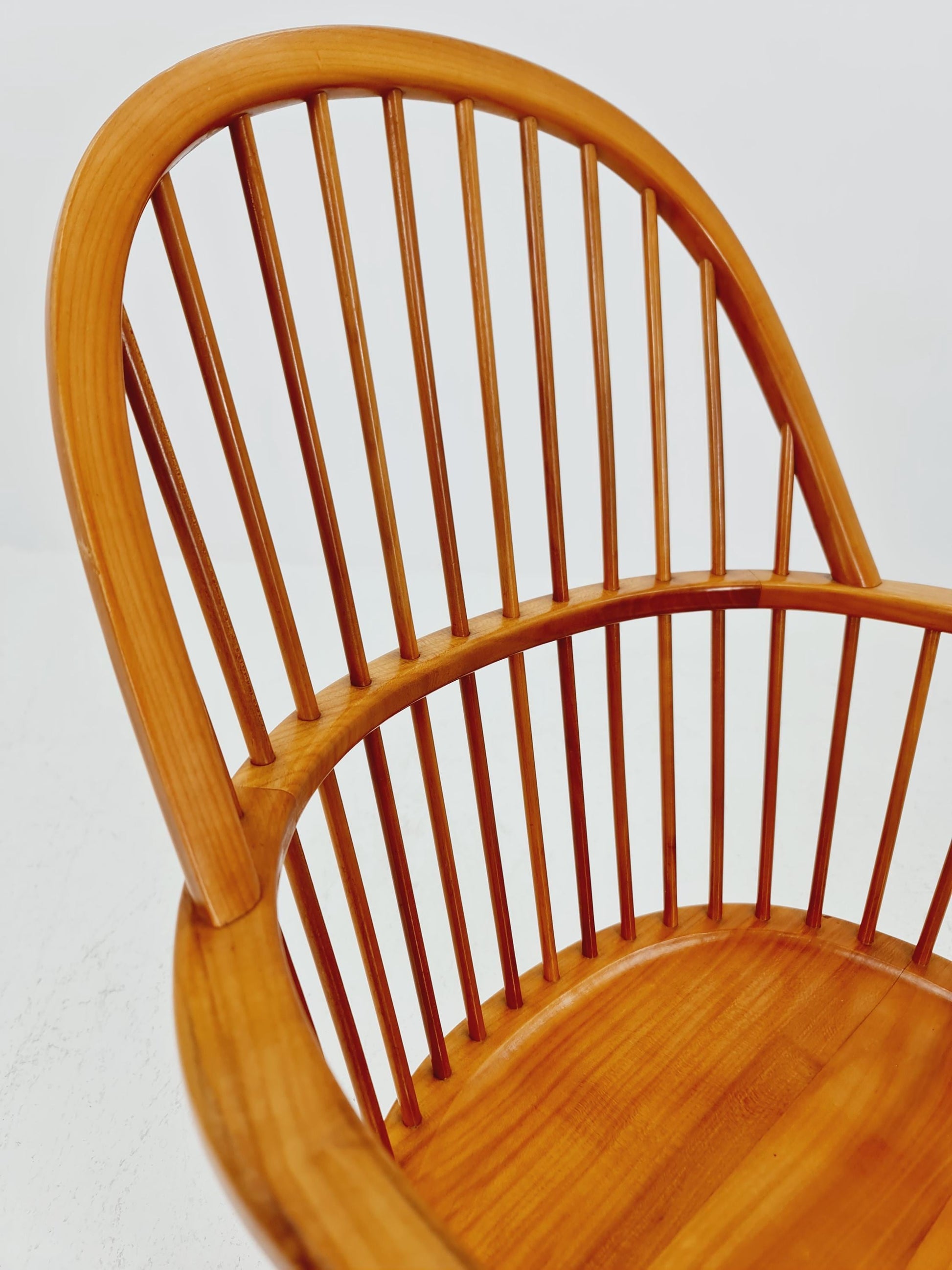 Danish Ash wood Chair by Frits Henningsen Windsor chair model FH 38 , 1960s