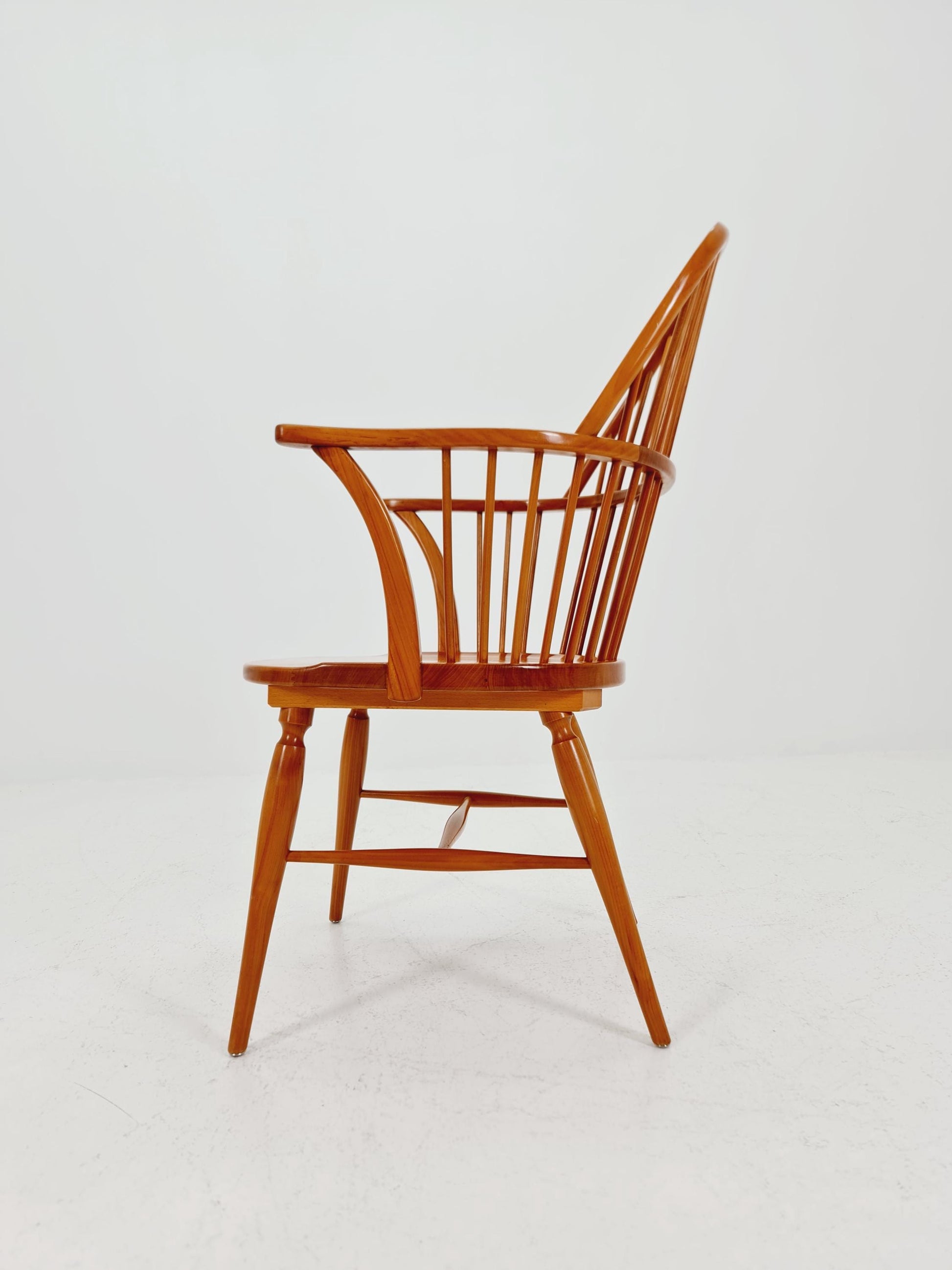 Danish Ash wood Chair by Frits Henningsen Windsor chair model FH 38 , 1960s