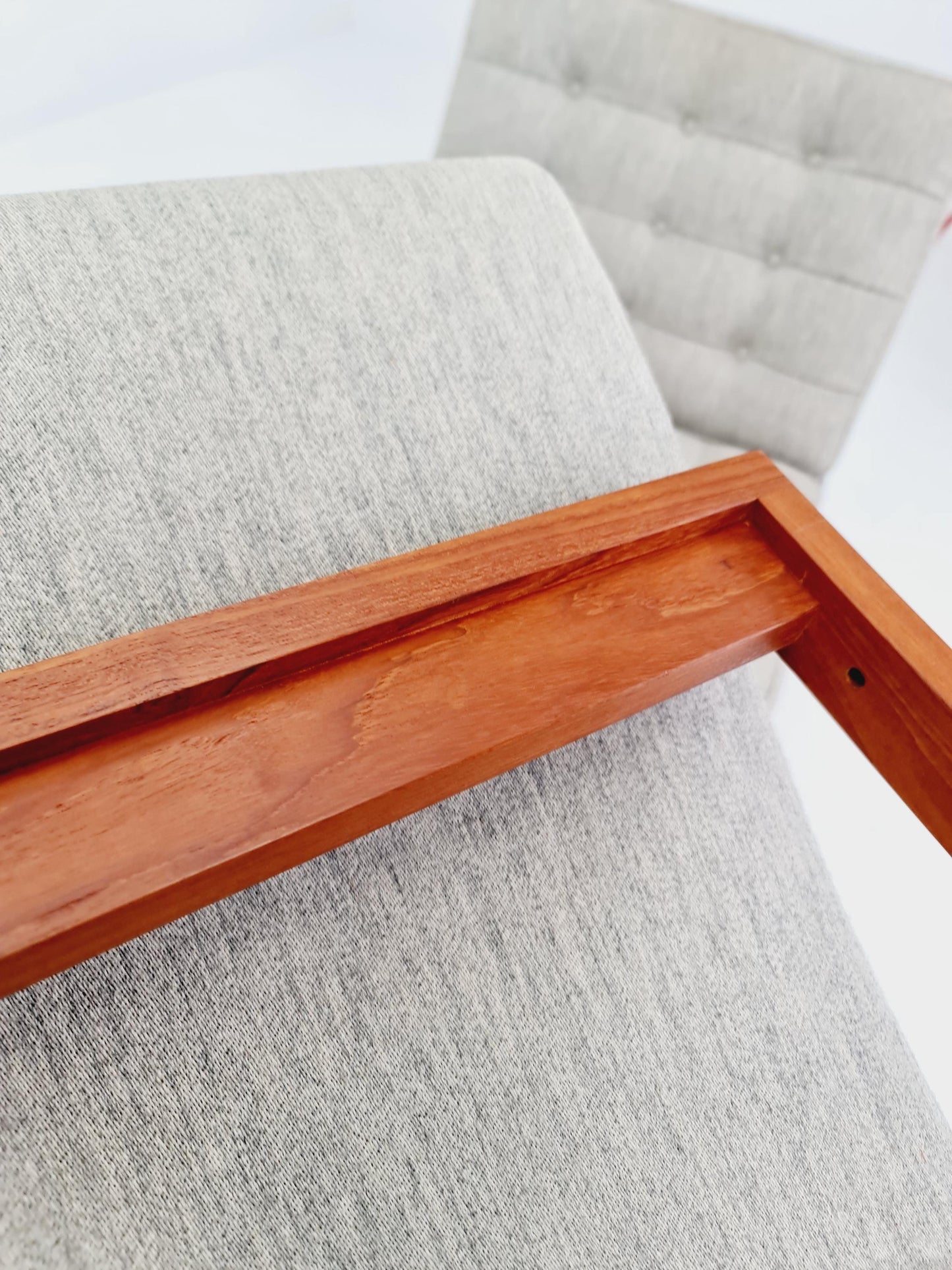 1 of 3 Mid-century Rare Danish teak lounge chairs Ole Gjerlov Knudsen & Torben Lind for France and son , 1960s
