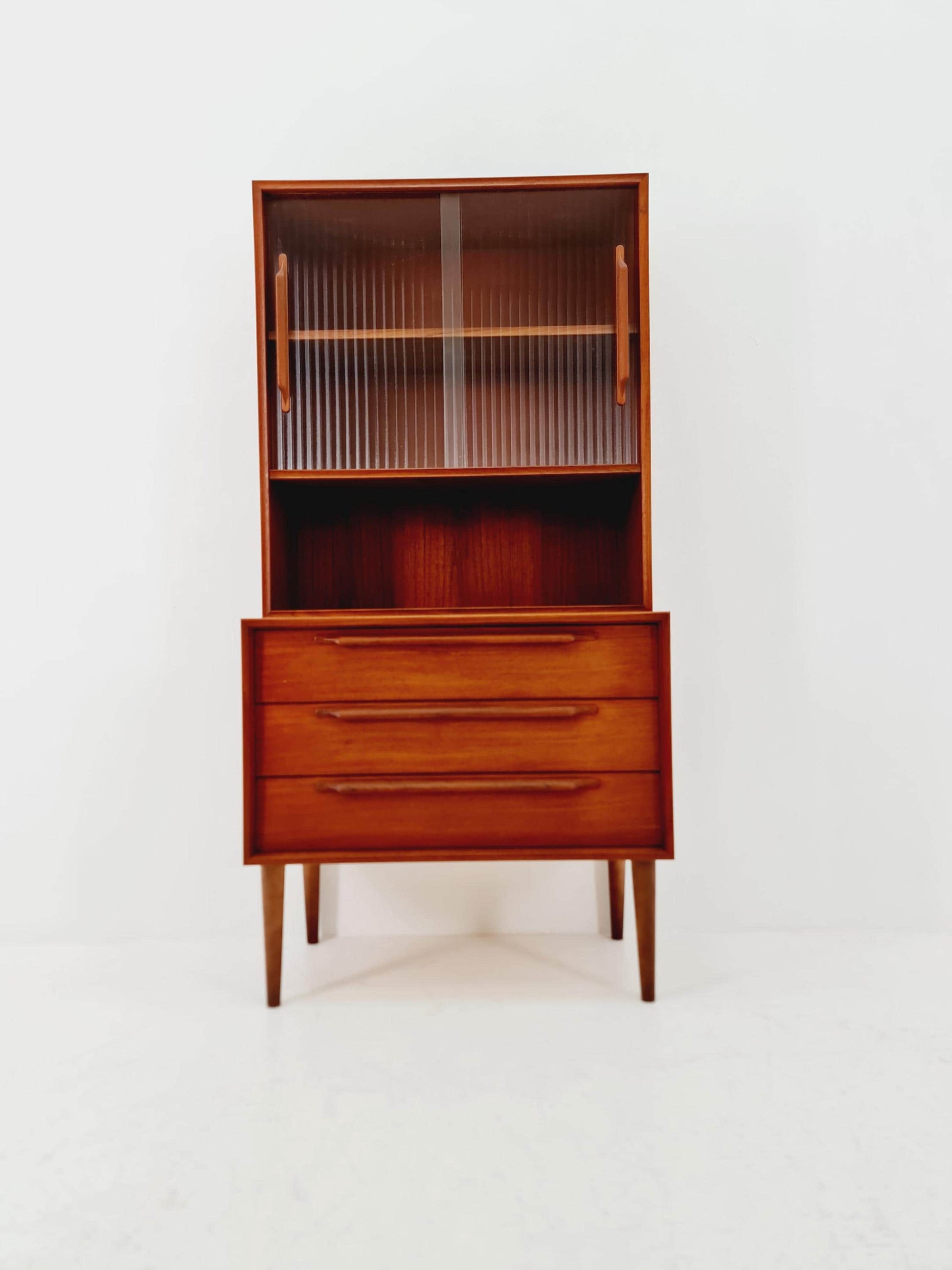 Mid Century Modern danish chest of drawers cabinet teak Display / Vitrine ,1960s