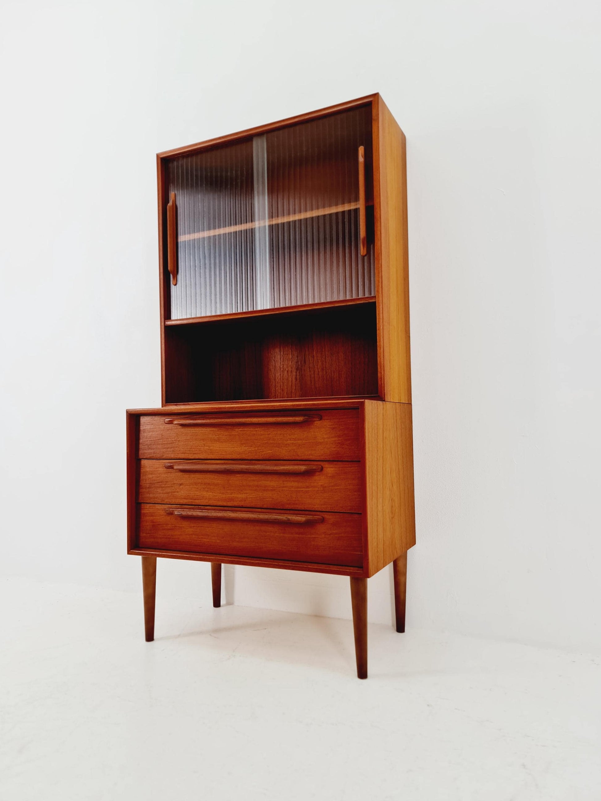 Mid Century Modern danish chest of drawers cabinet teak Display / Vitrine ,1960s