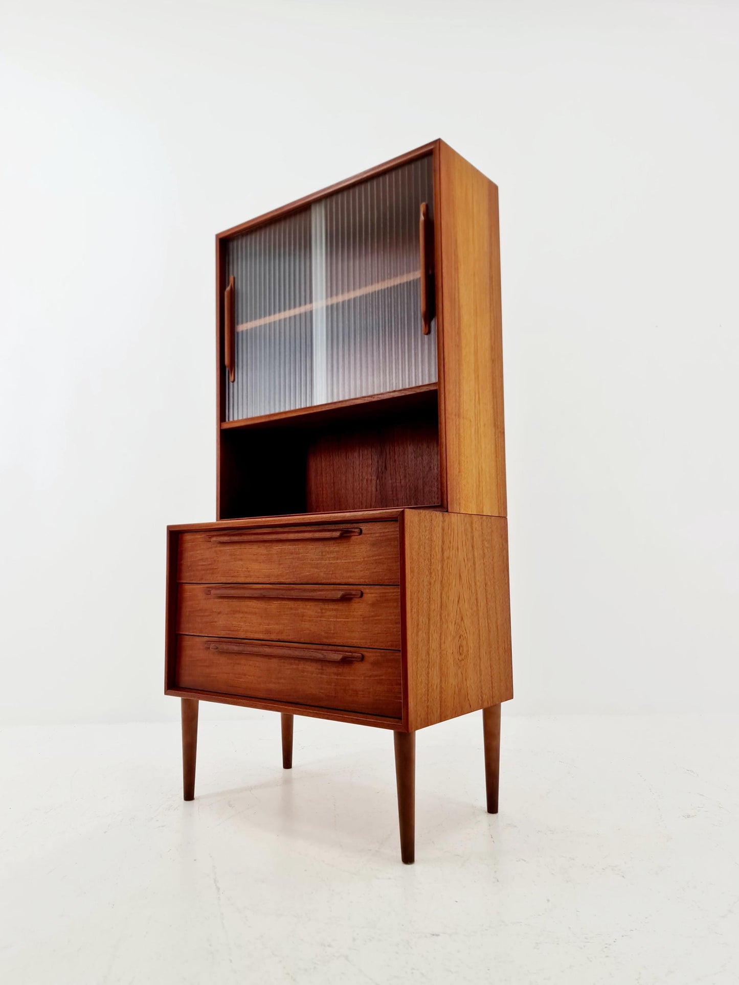 Mid Century Modern danish chest of drawers cabinet teak Display / Vitrine ,1960s
