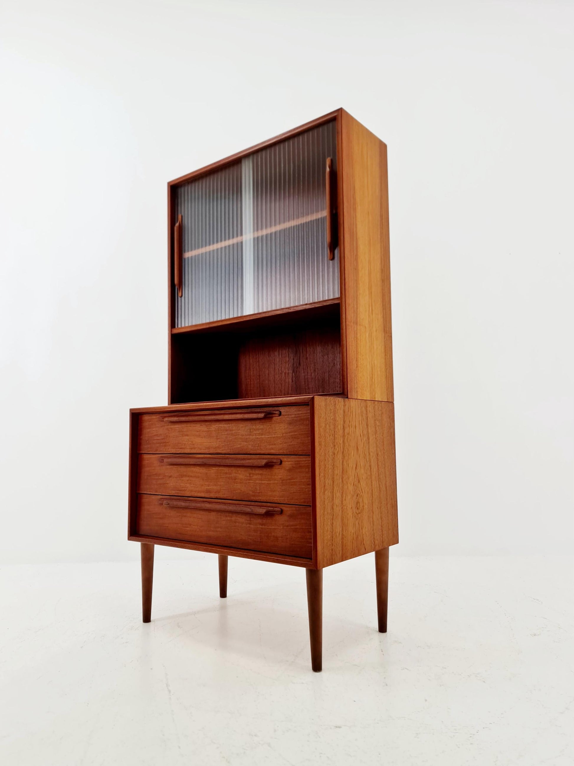 Mid Century Modern danish chest of drawers cabinet teak Display / Vitrine ,1960s