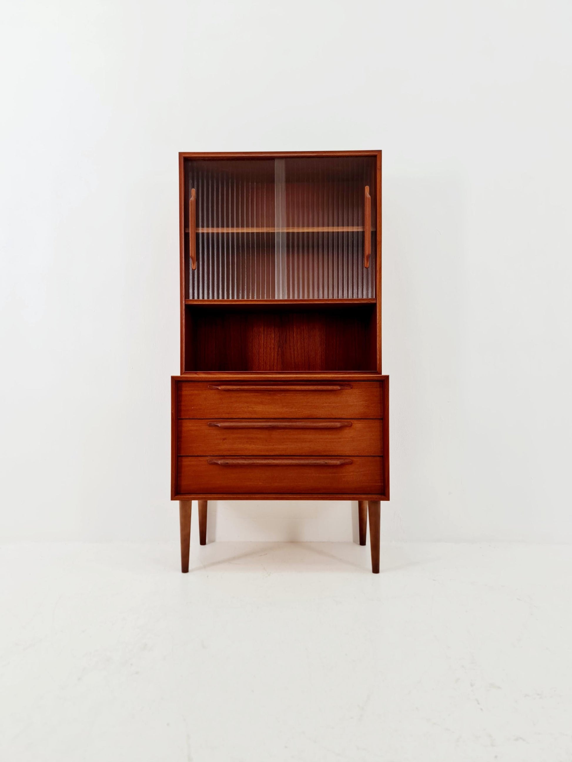 Mid Century Modern danish chest of drawers cabinet teak Display / Vitrine ,1960s