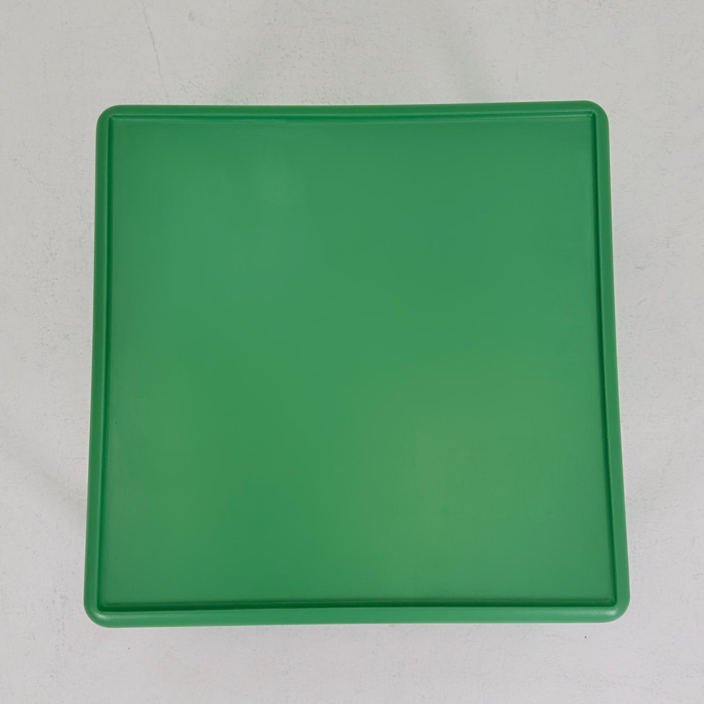 Mid Century Square MOD acrylic green coffee table by Poschinger Pur-Möbel Horn Germany 1970s
