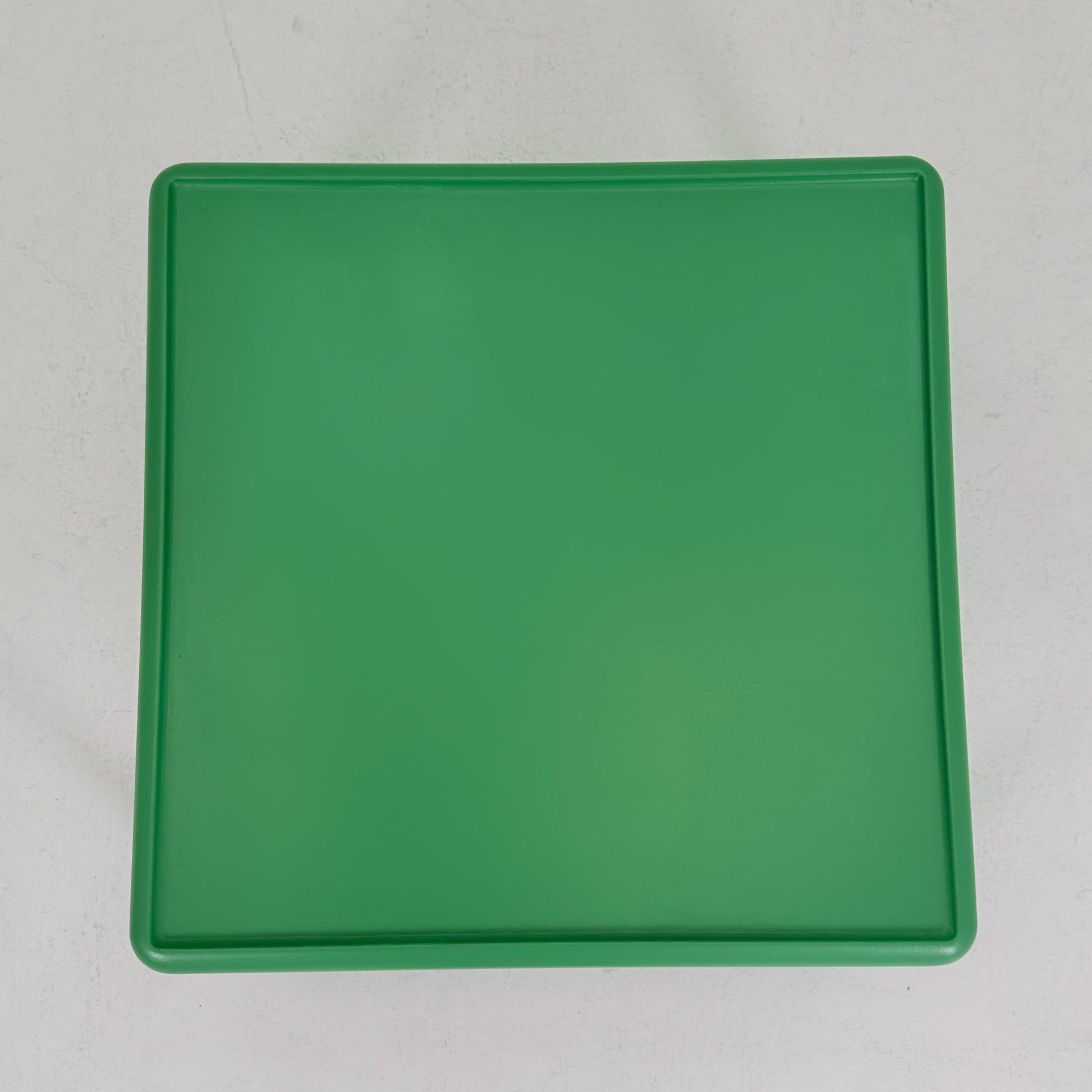Mid Century Square MOD acrylic green coffee table by Poschinger Pur-Möbel Horn Germany 1970s