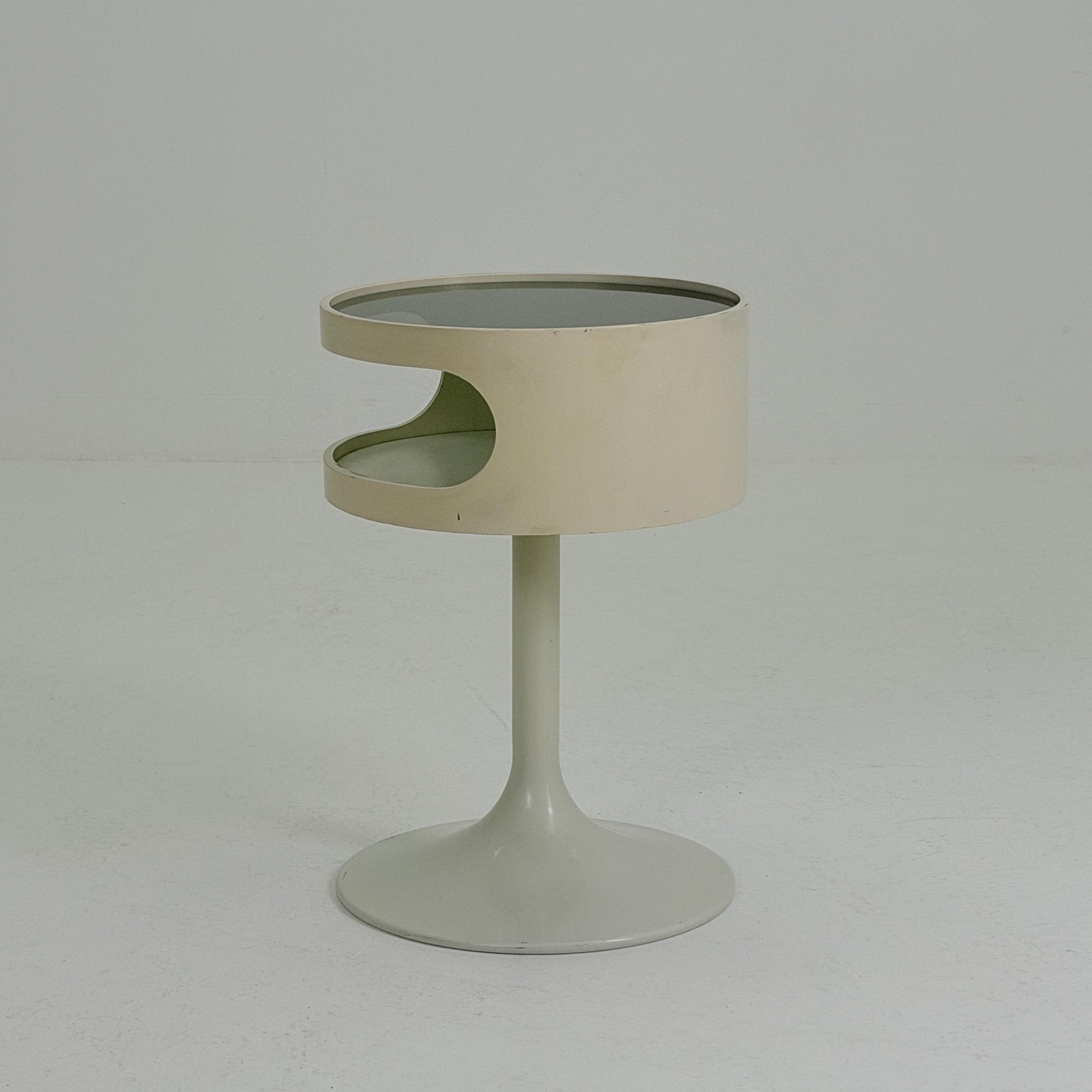 Mid-Century Space Age LUNA Side Table by Opal Germany, 1970s