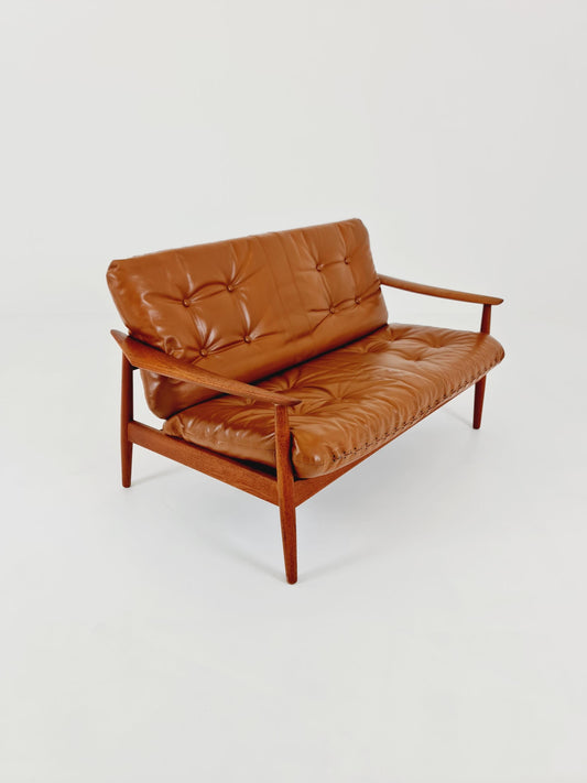 super rare Mid-century Danish teak lounge chair/ Sofa 2 seater by Arne Vodder For France & Son ,1960s