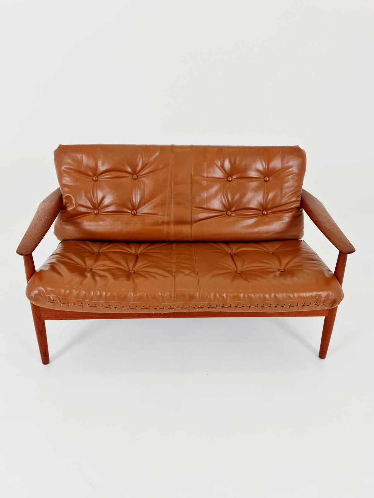 super rare Mid-century Danish teak lounge chair/ Sofa 2 seater by Arne Vodder For France & Son ,1960s